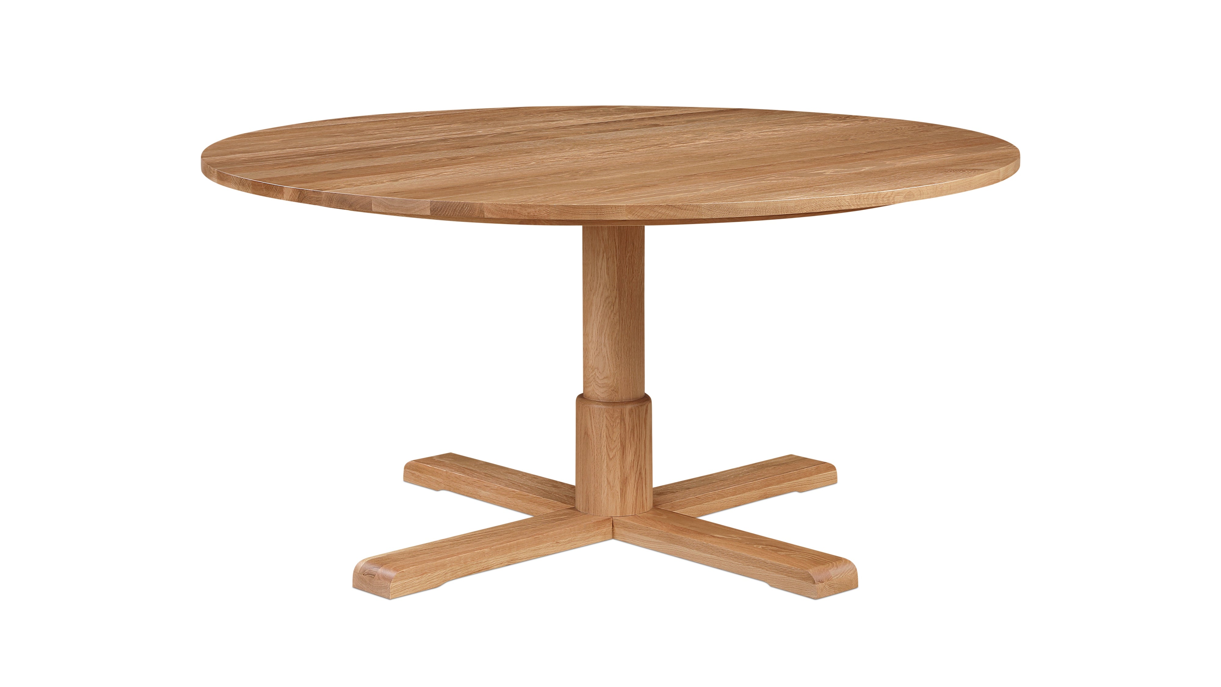 Mill Round Dining Table, Seats 6-7 People, Natural Oak