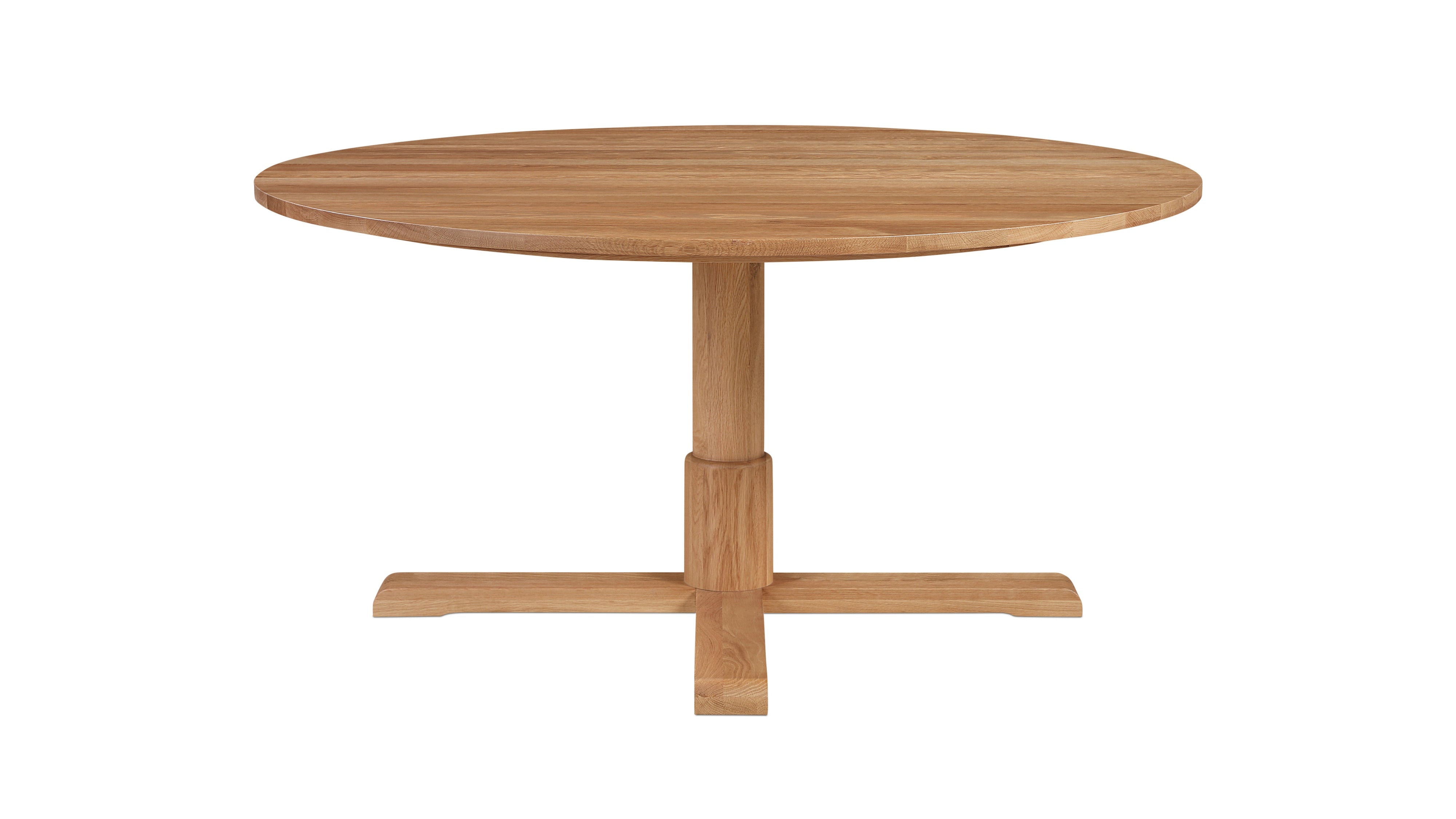 Mill Round Dining Table, Seats 6-7 People, Natural Oak