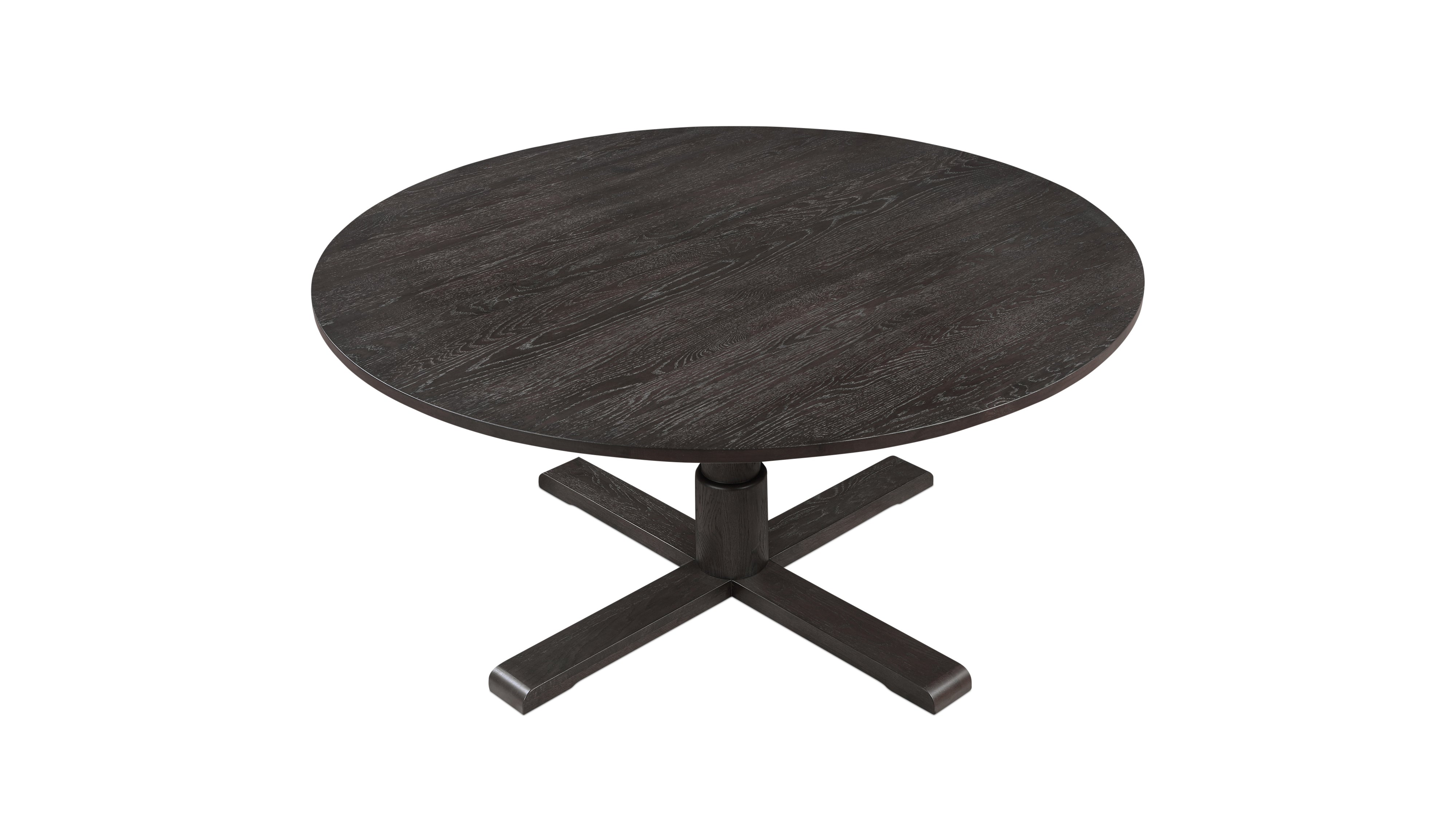 Mill Round Dining Table, Seats 6-7 People, Dark Brown Oak