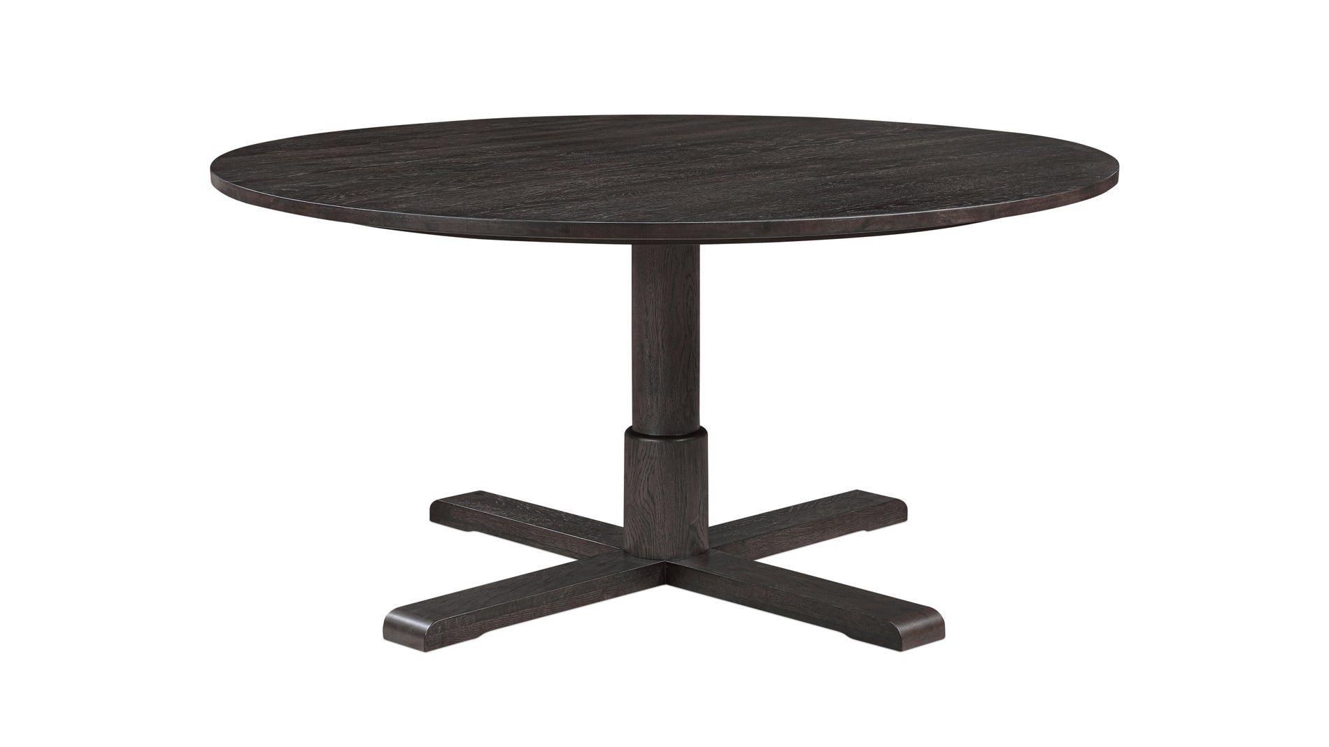 Mill Round Dining Table, Seats 6-7 People, Dark Brown Oak_image