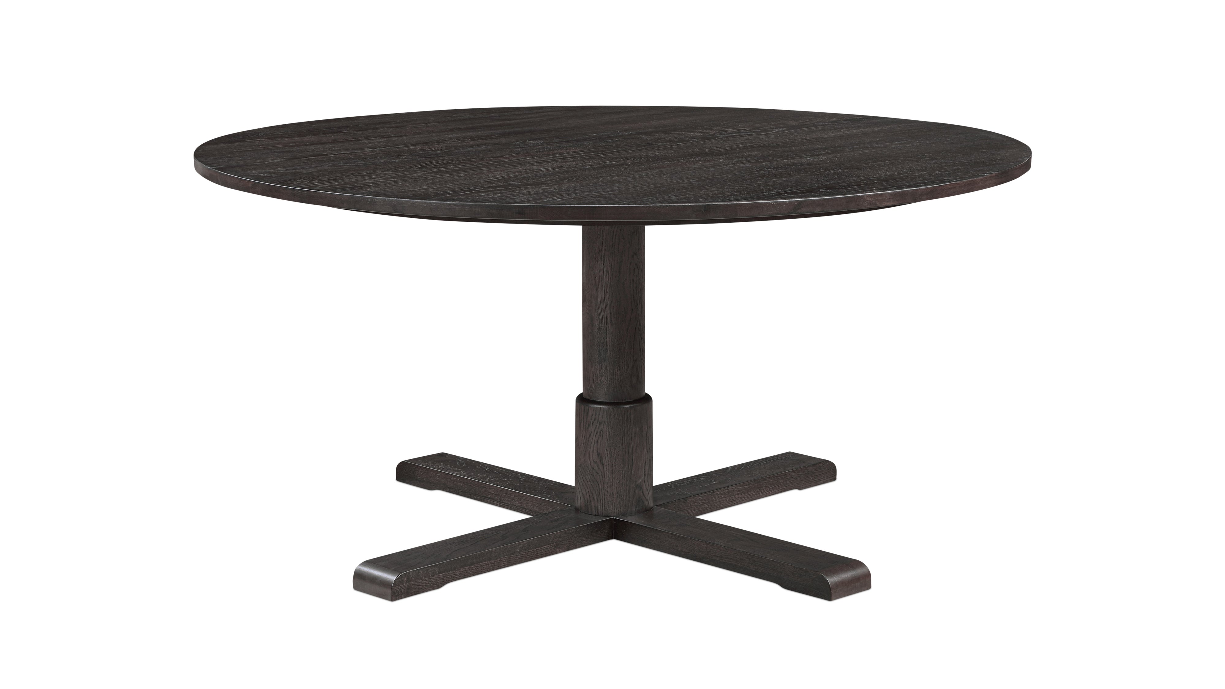Mill Round Dining Table, Seats 6-7 People, Dark Brown Oak