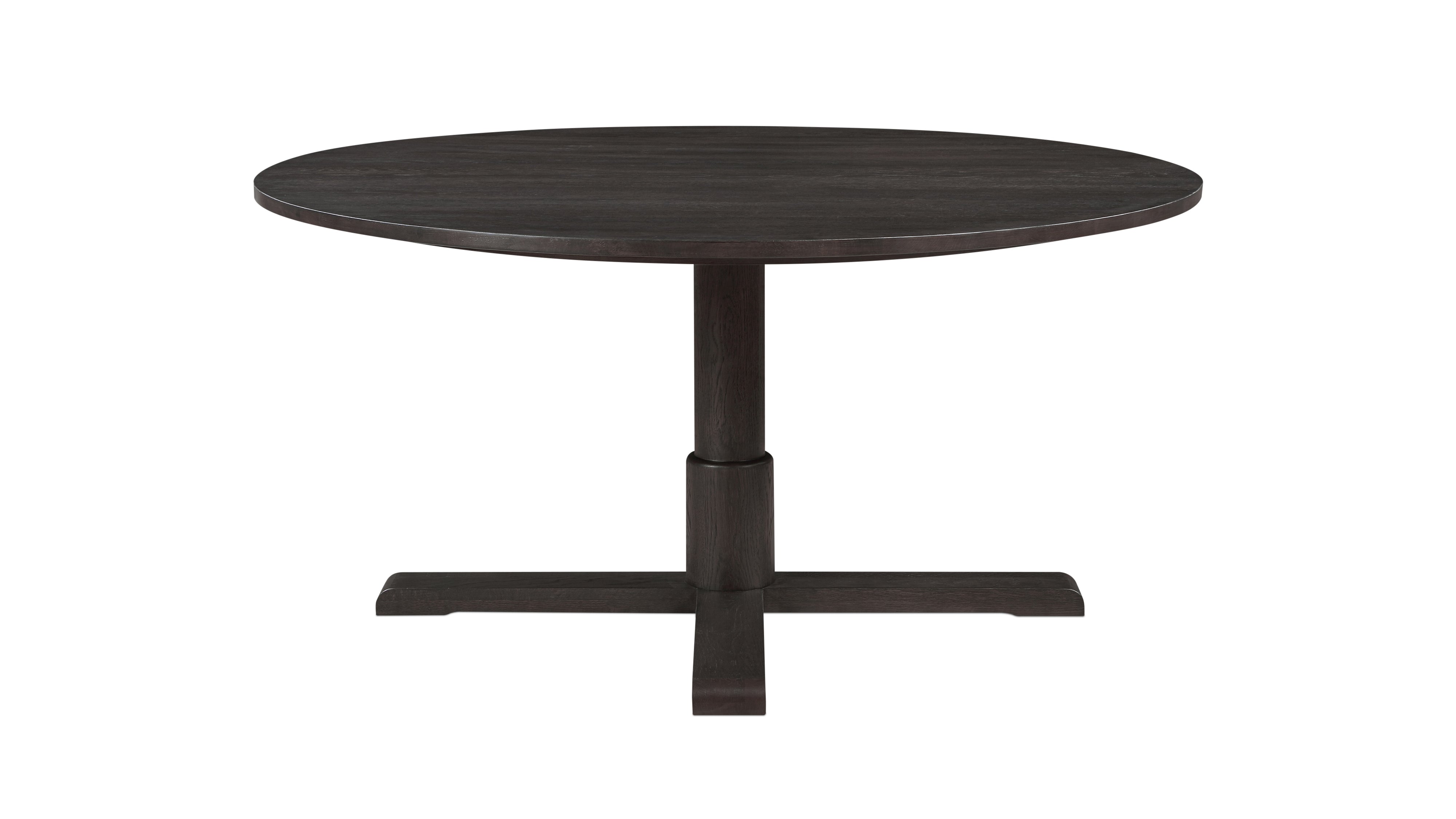 Mill Round Dining Table, Seats 6-7 People, Dark Brown Oak
