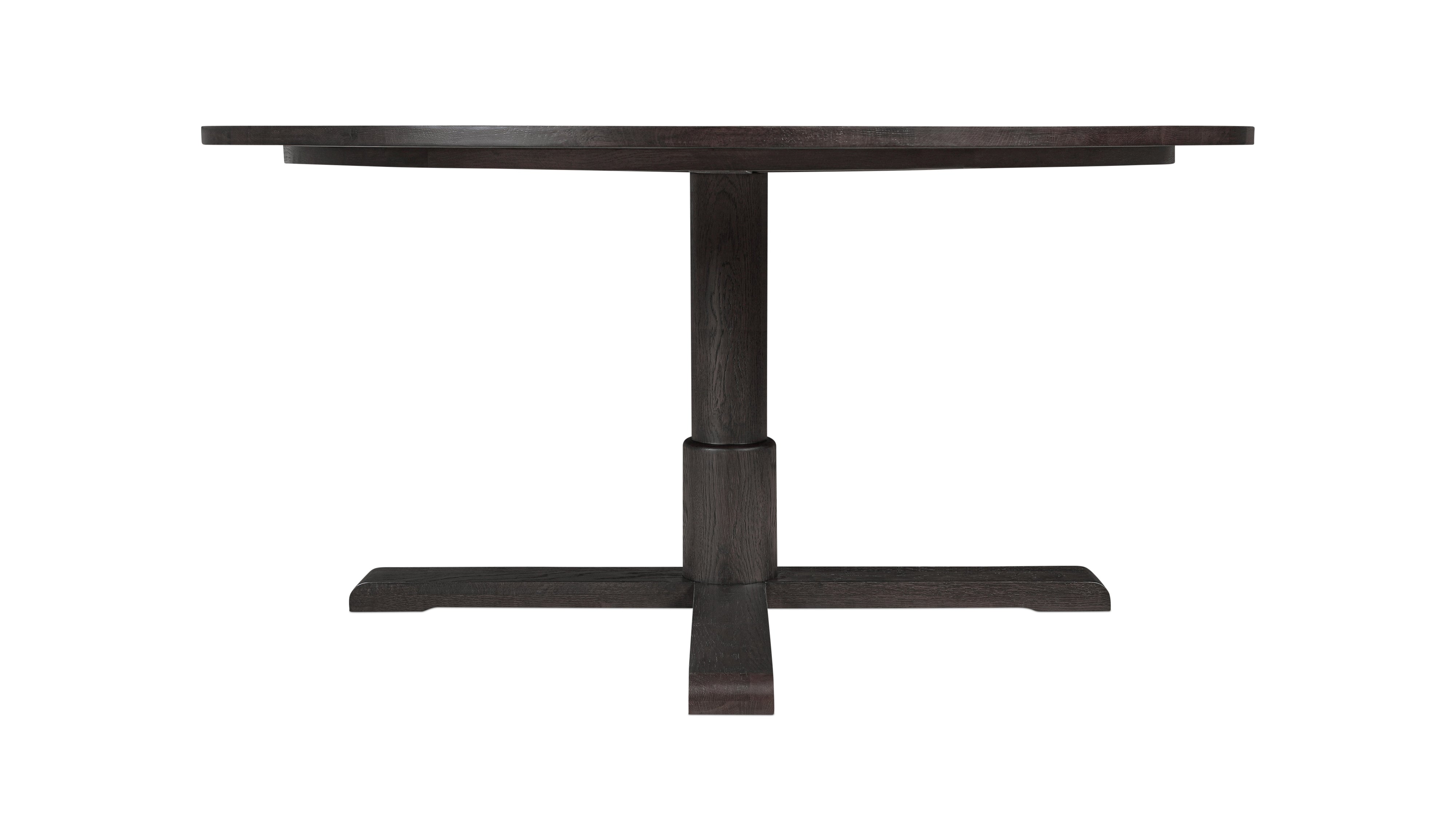 Mill Round Dining Table, Seats 6-7 People, Dark Brown Oak