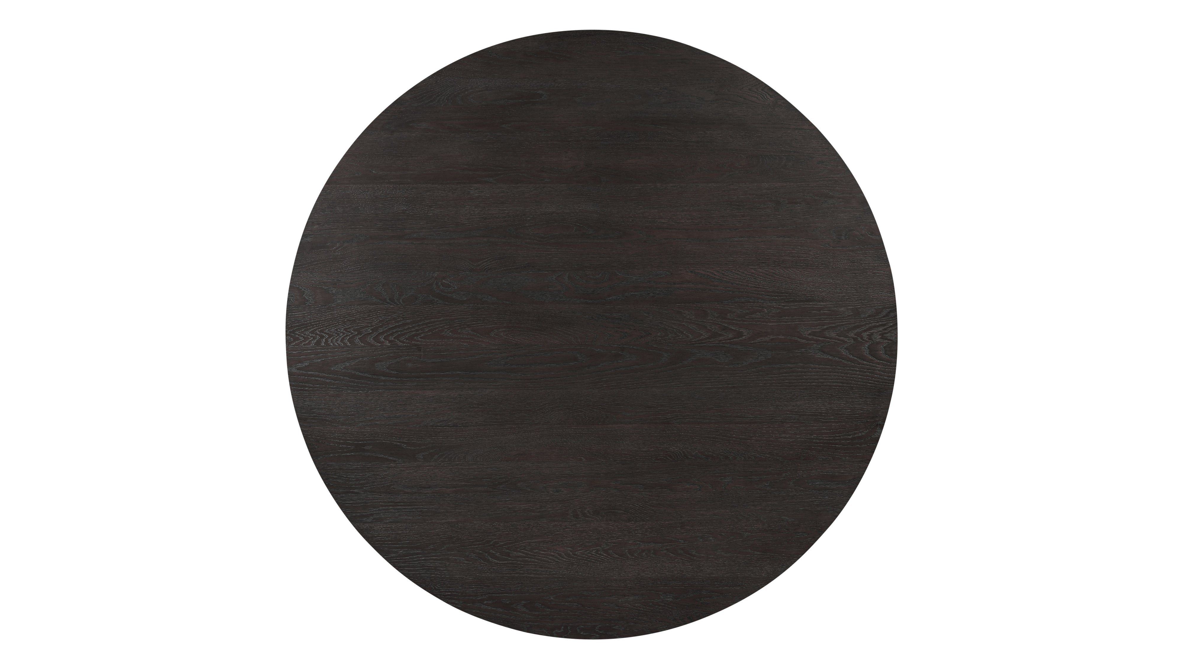 Mill Round Dining Table, Seats 6-7 People, Dark Brown Oak