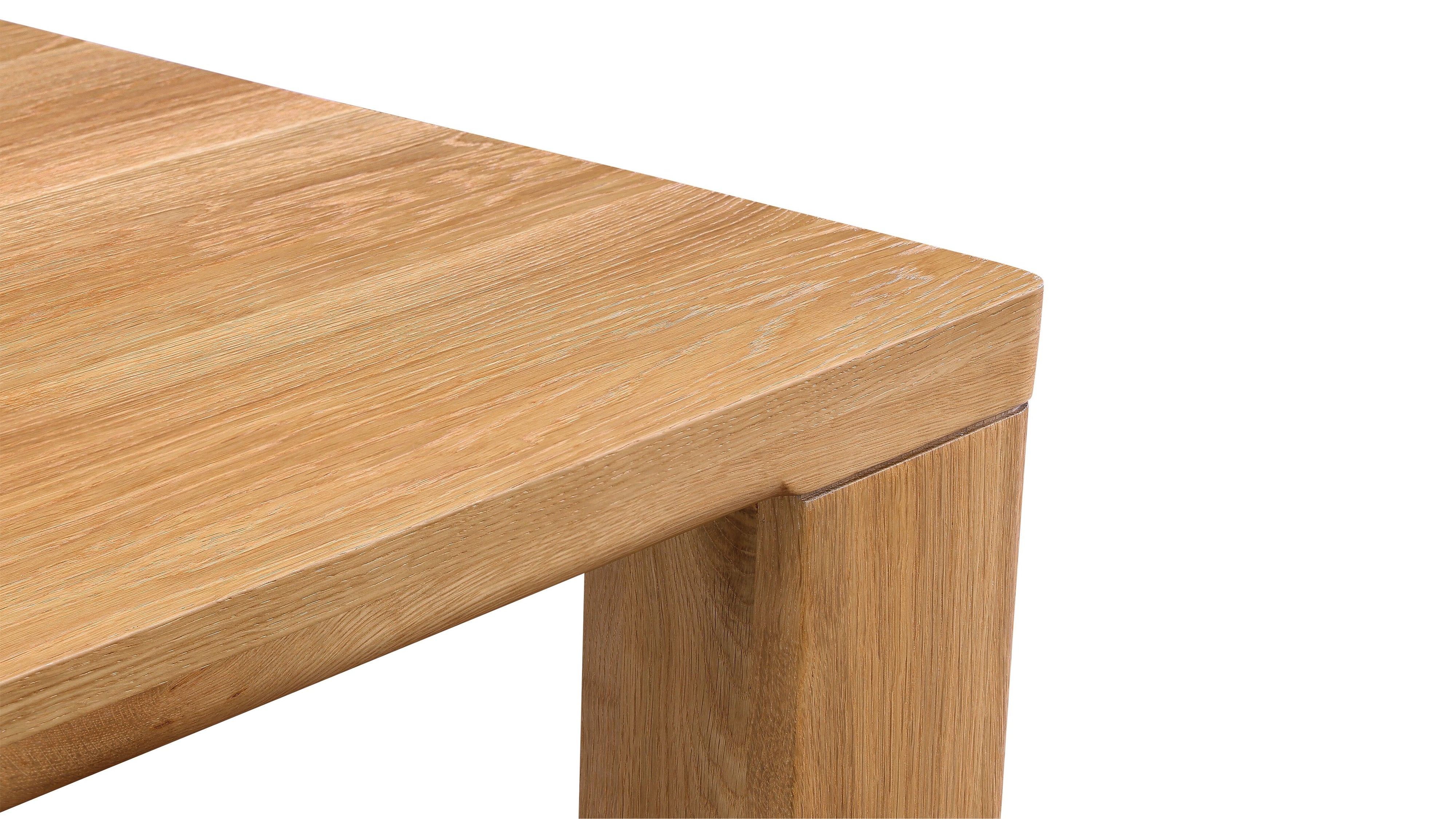 Foundry Dining Table, Seats 6-8 People, Natural Oak