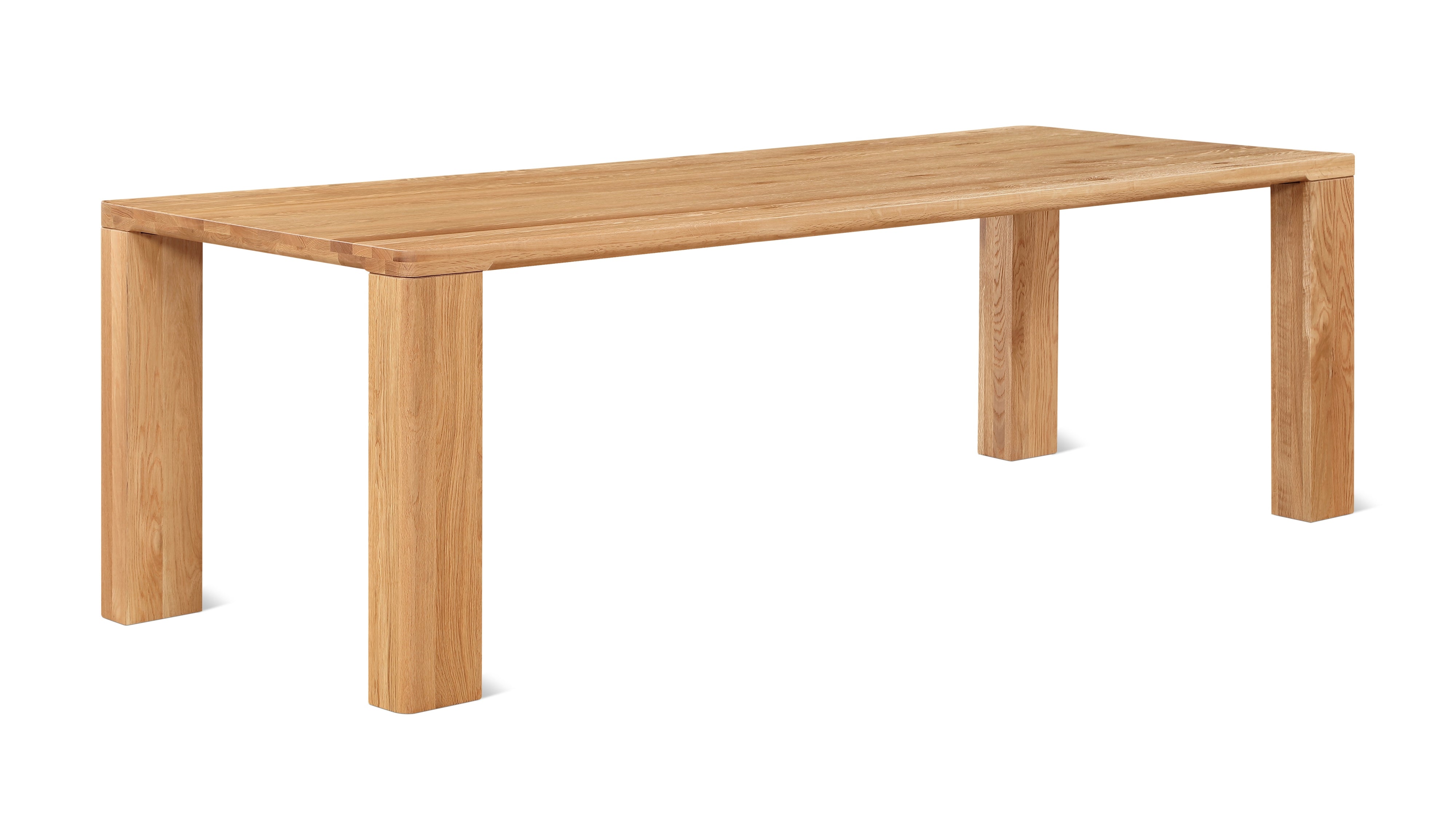 Foundry Dining Table, Seats 8-10 People, Natural Oak
