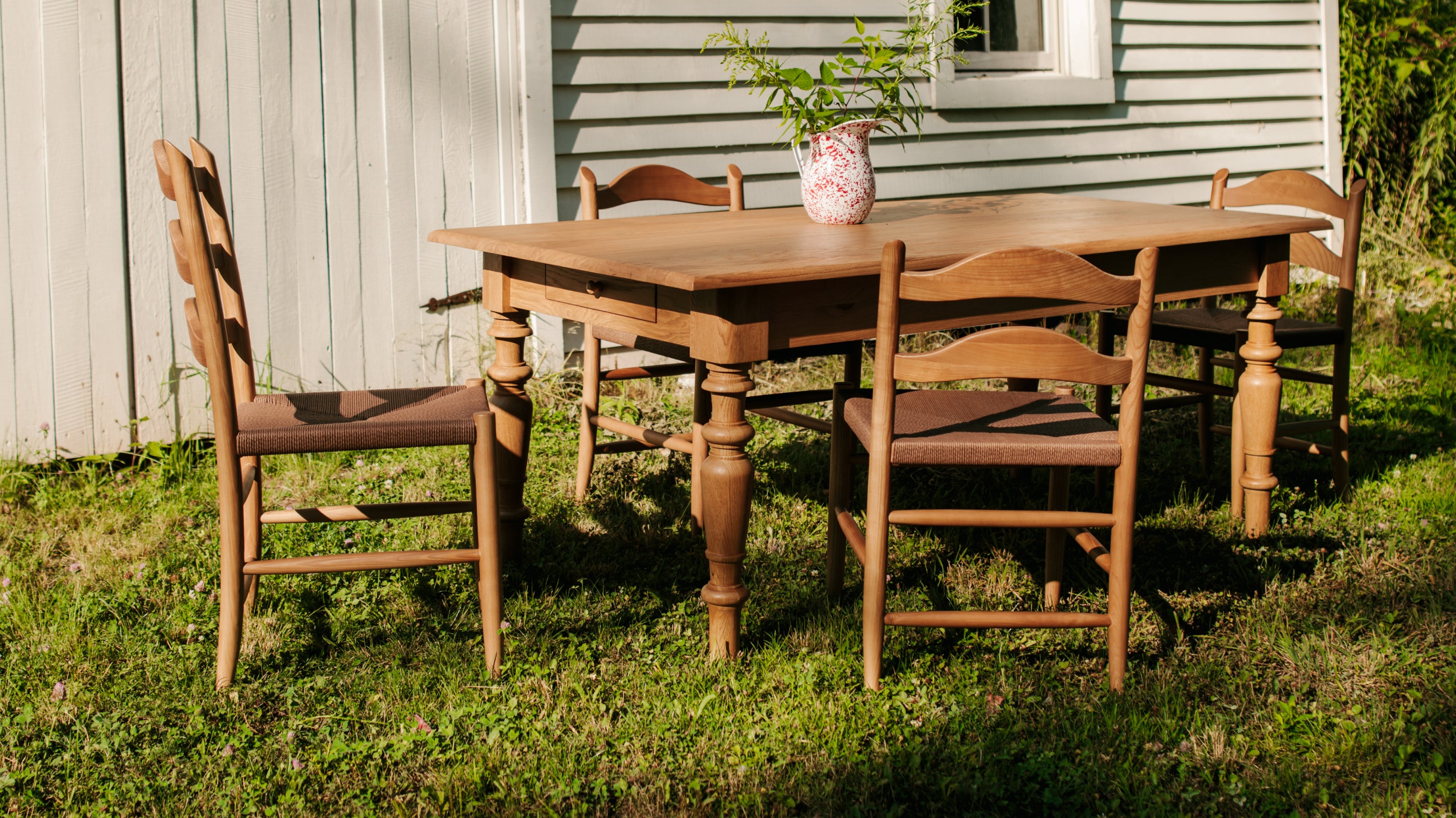 Hillside Dining Chair, Tall, Golden Ash