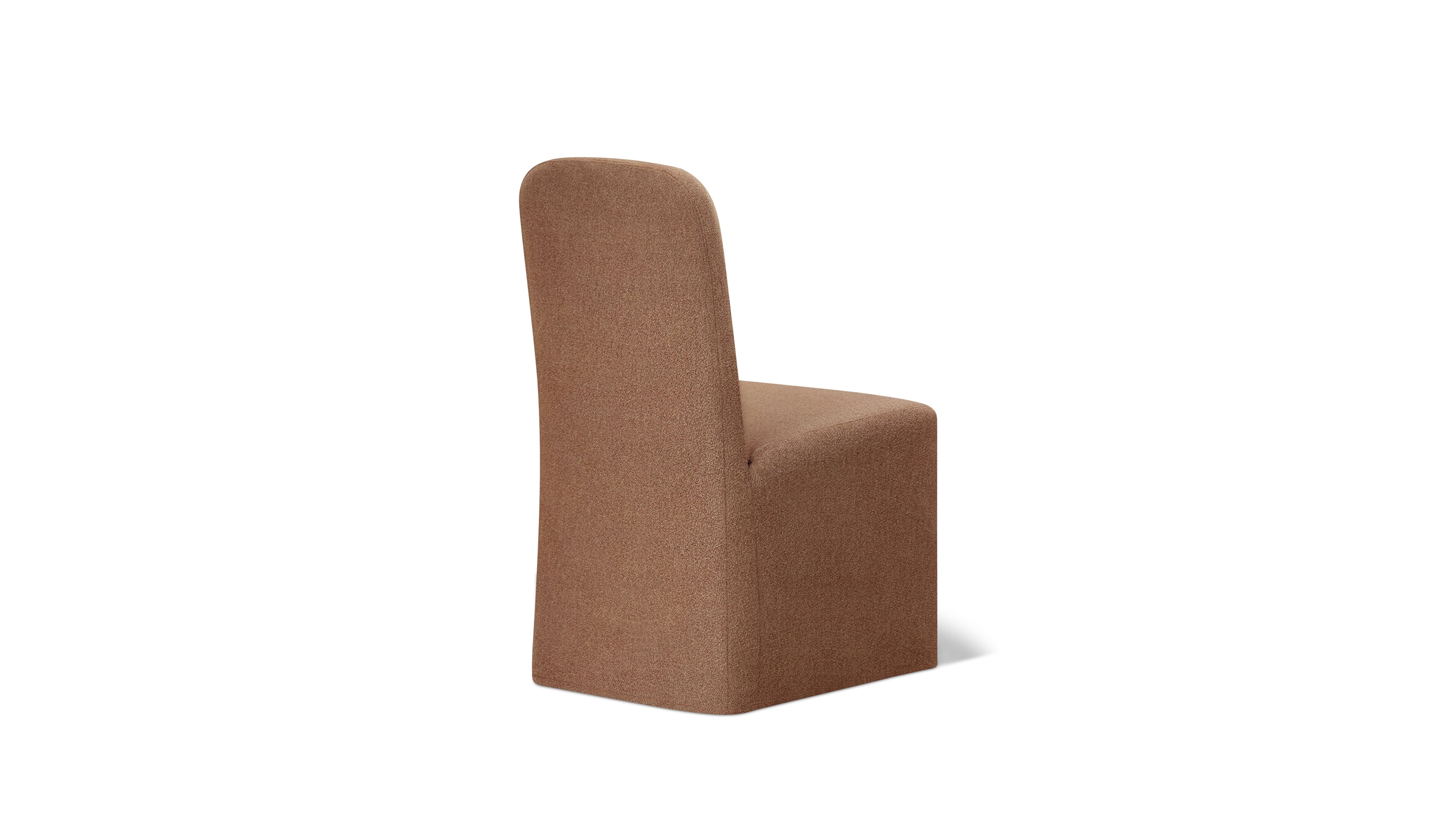 Amble Armless Dining Chair, Mocha