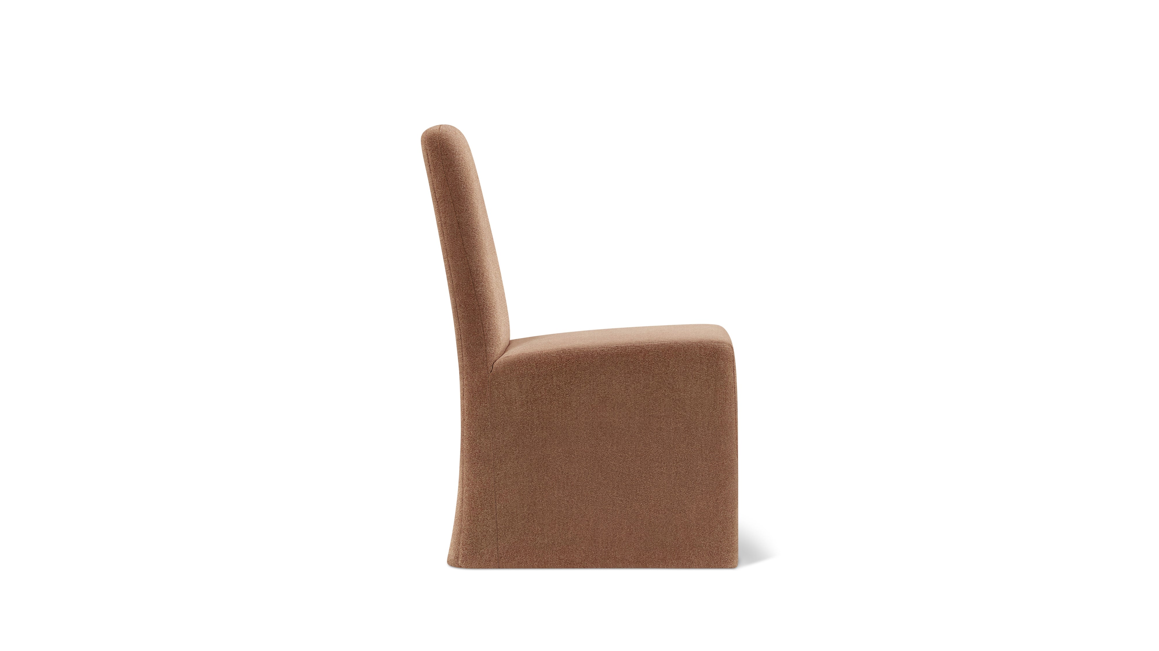 Amble Armless Dining Chair, Mocha