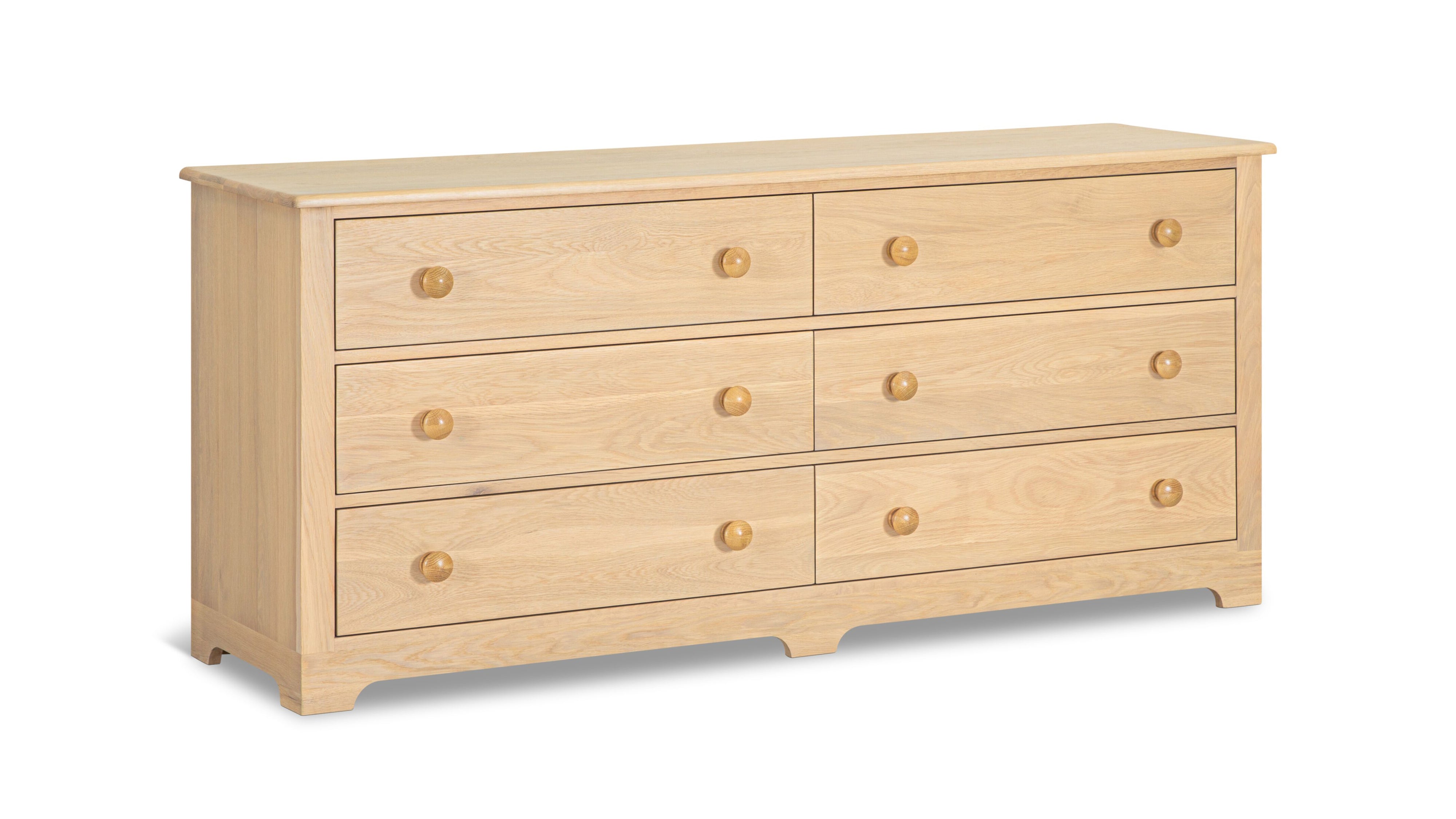 Dovetail Double Dresser, Pale Oak