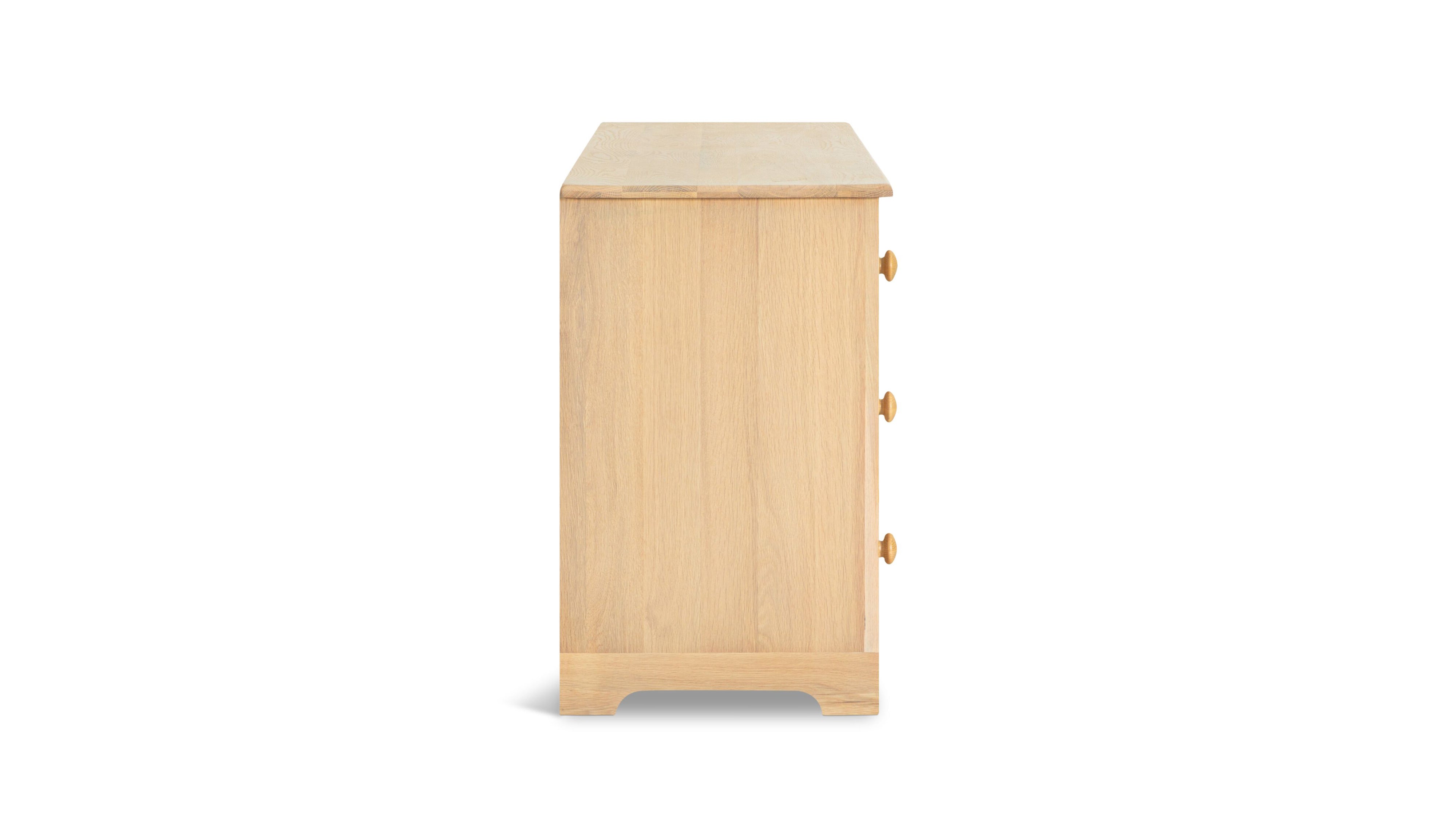Dovetail Double Dresser, Pale Oak