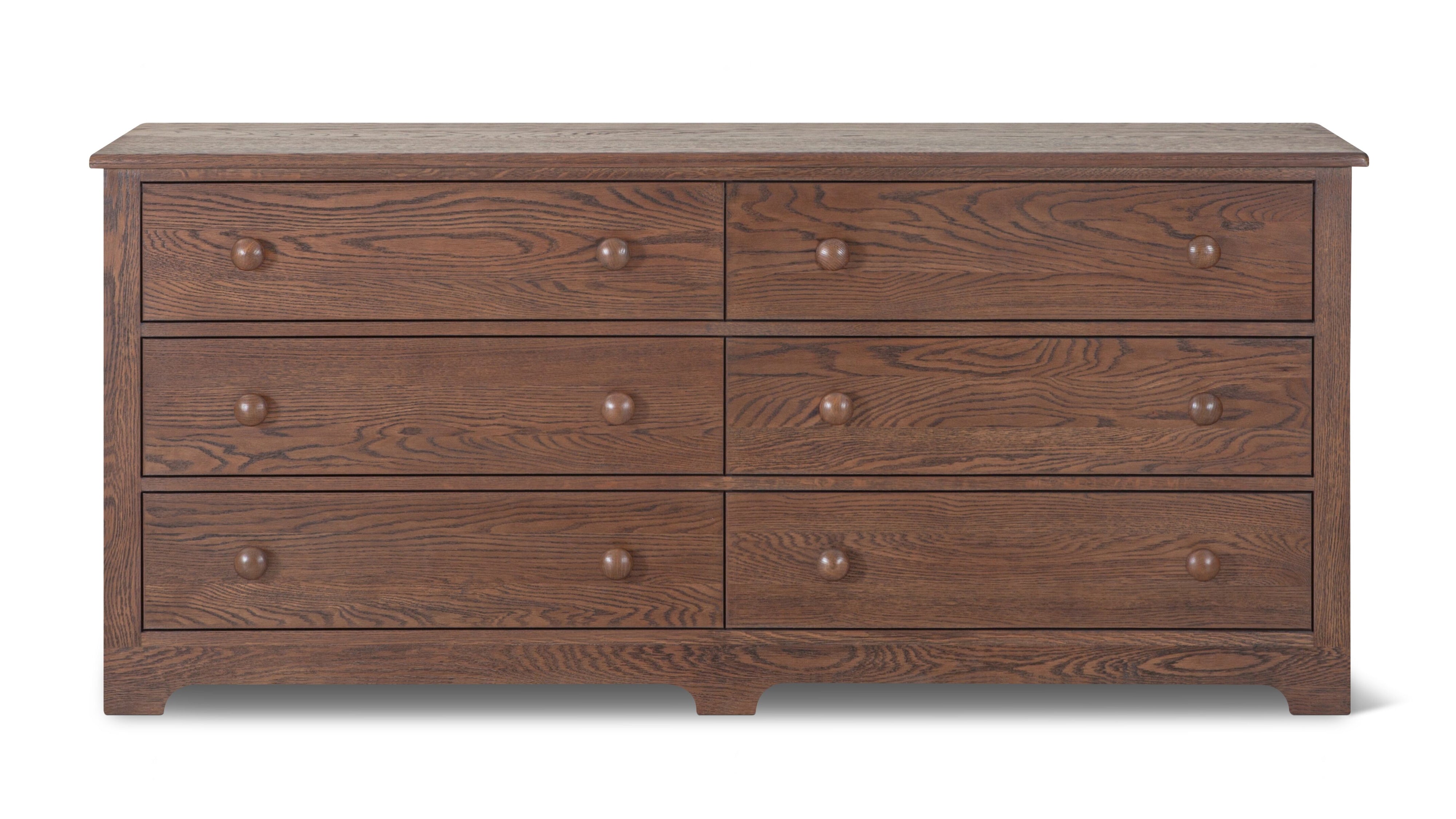 Dovetail Double Dresser, Dark Oak