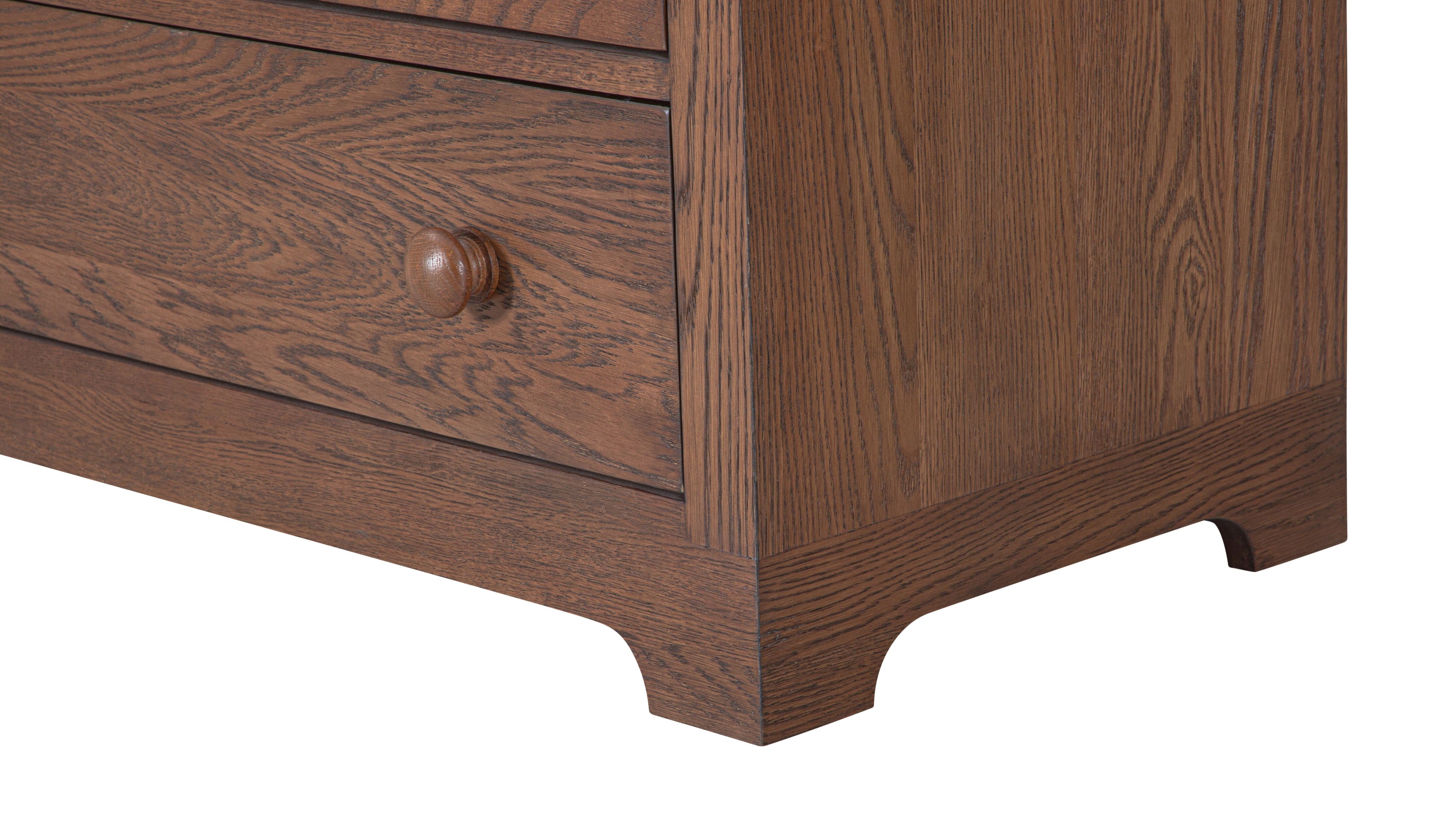 Dovetail Double Dresser, Dark Oak