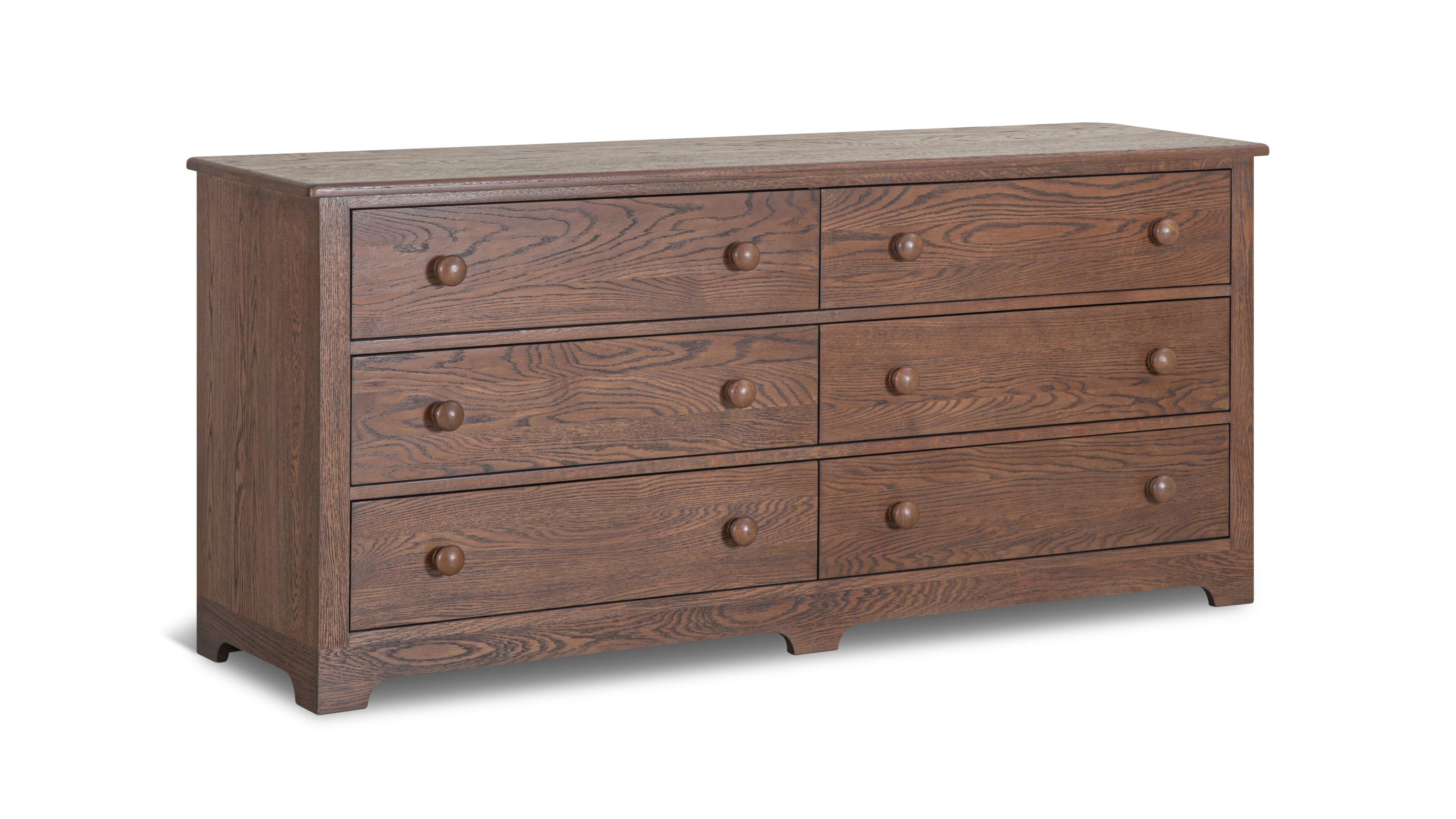 Dovetail Double Dresser, Dark Oak