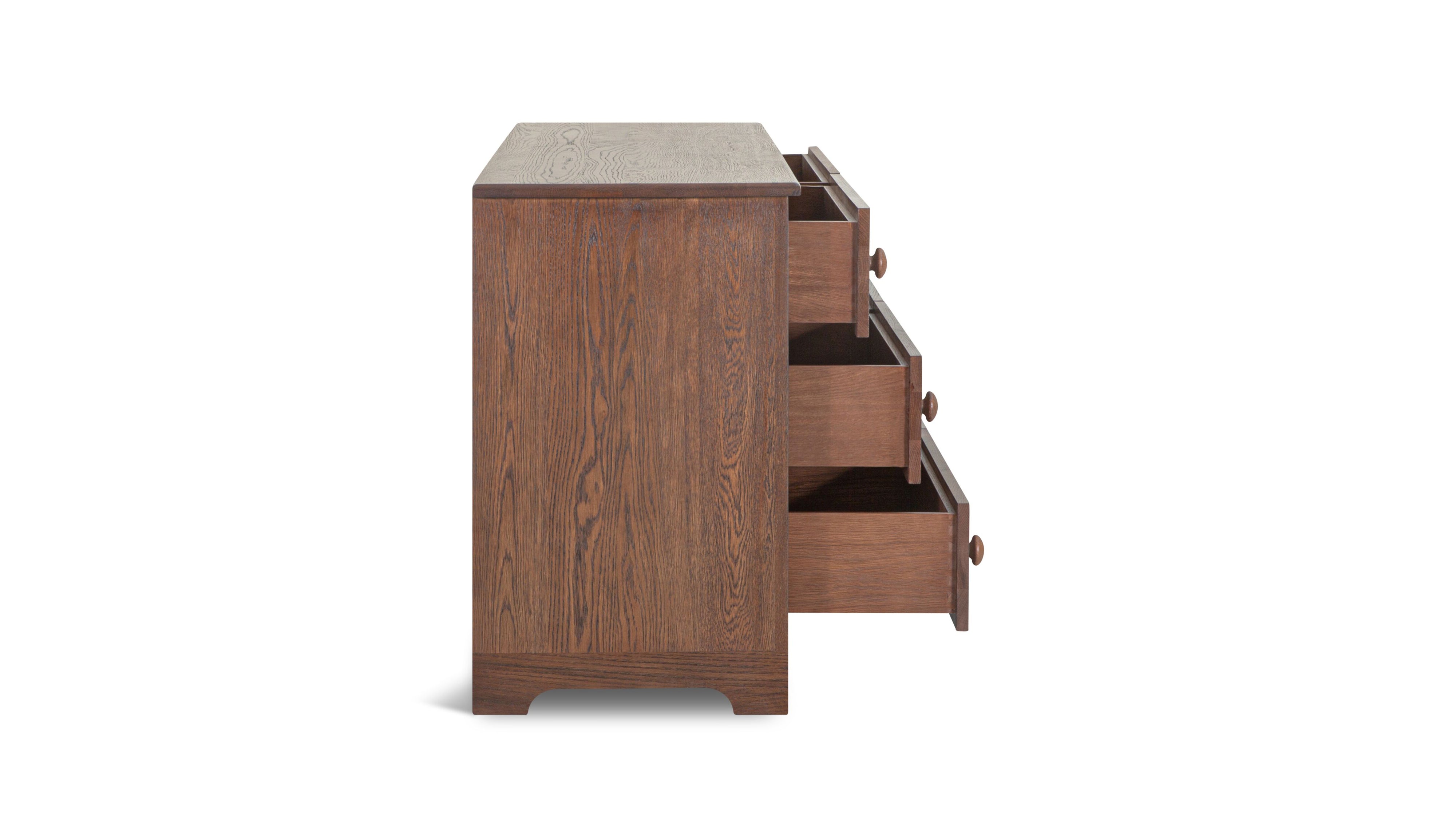 Dovetail Double Dresser, Dark Oak