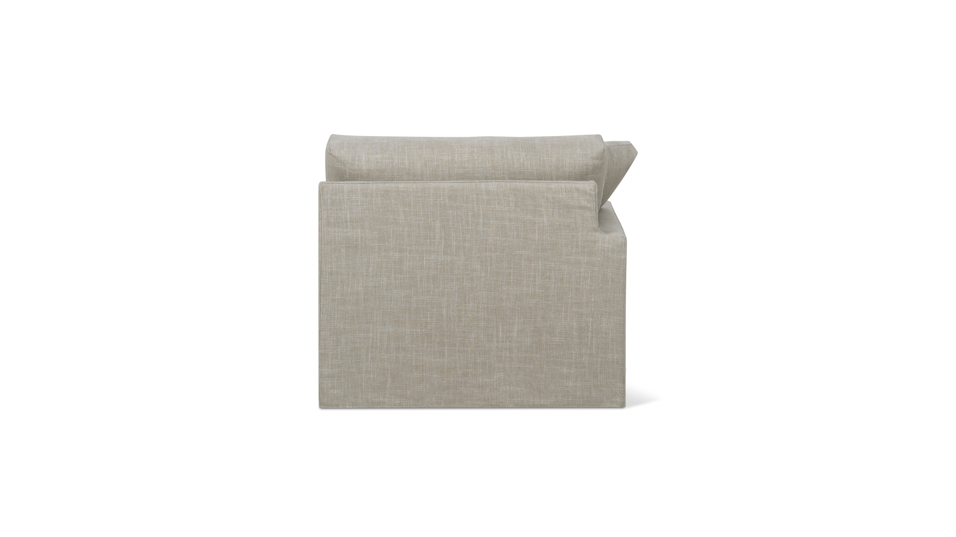 Breeze Left Arm Corner Chair, Standard, Light Pebble