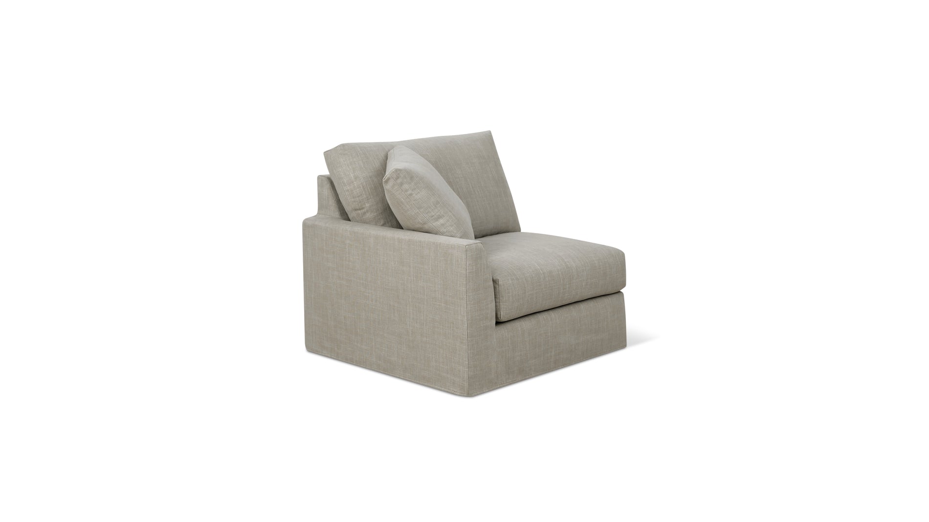 Breeze Left Arm Corner Chair, Standard, Light Pebble_image