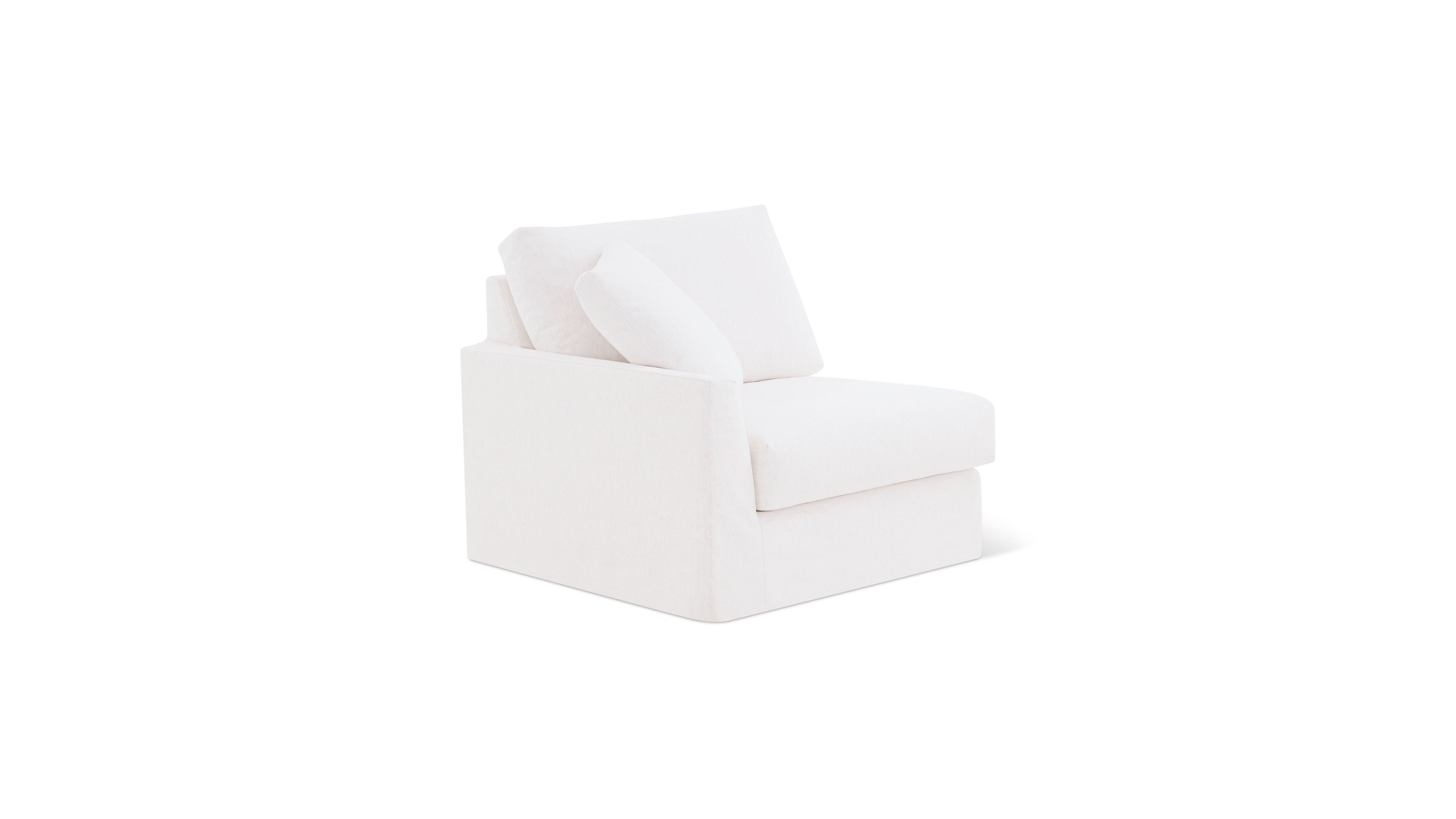 Breeze Left Arm Corner Chair, Standard, Nomad Snow