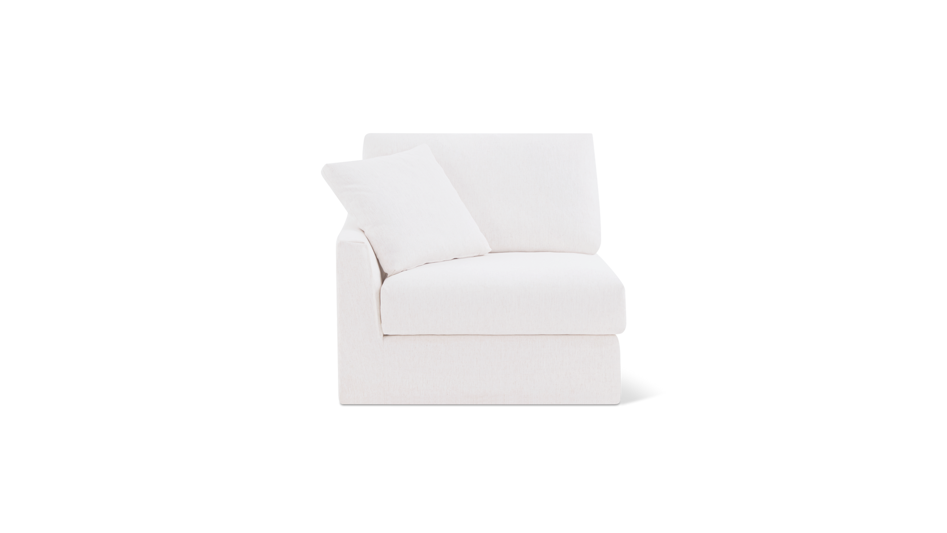 Breeze Left Arm Corner Chair, Standard, Nomad Snow_image