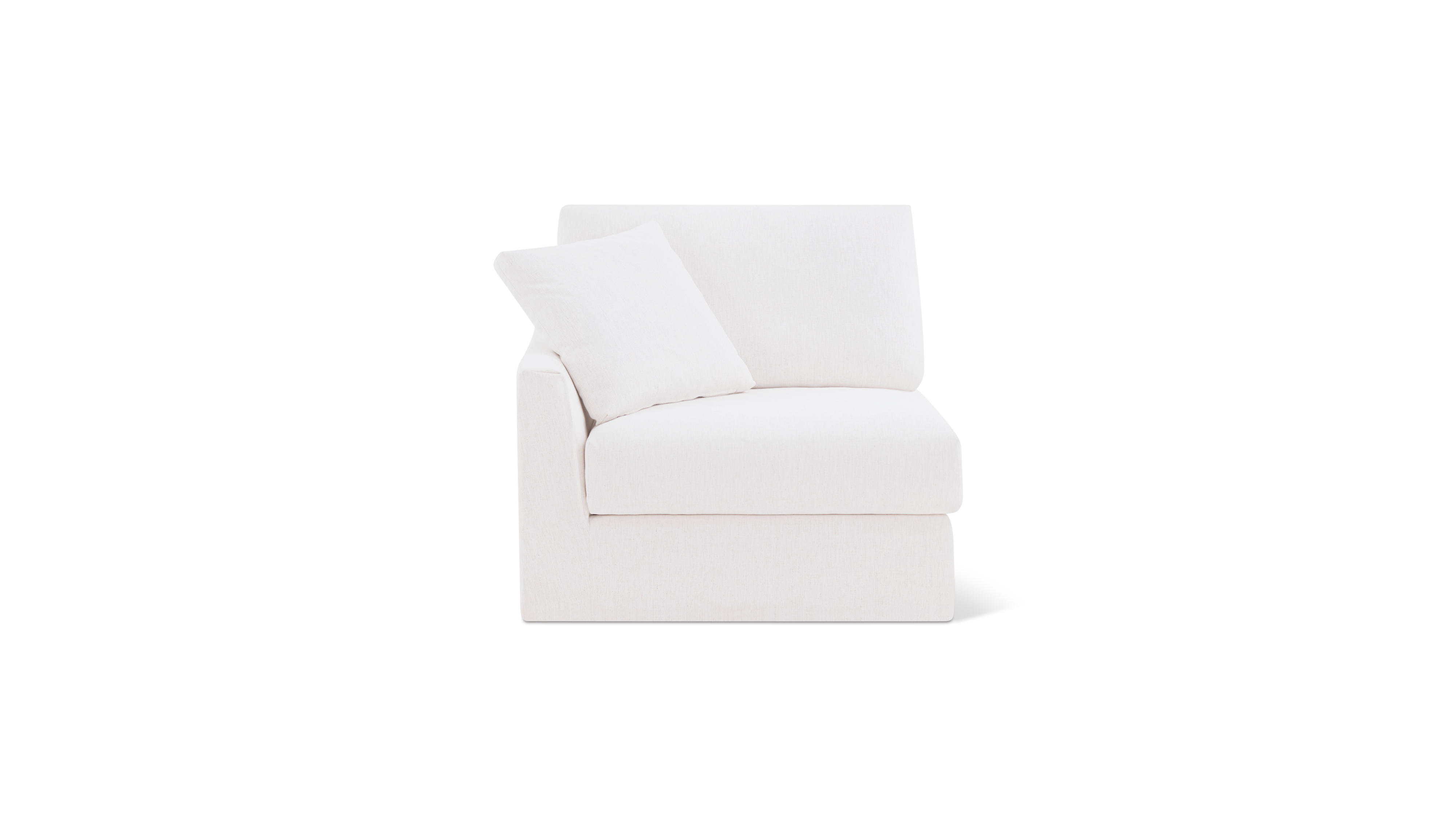 Breeze Left Arm Corner Chair, Standard, Nomad Snow