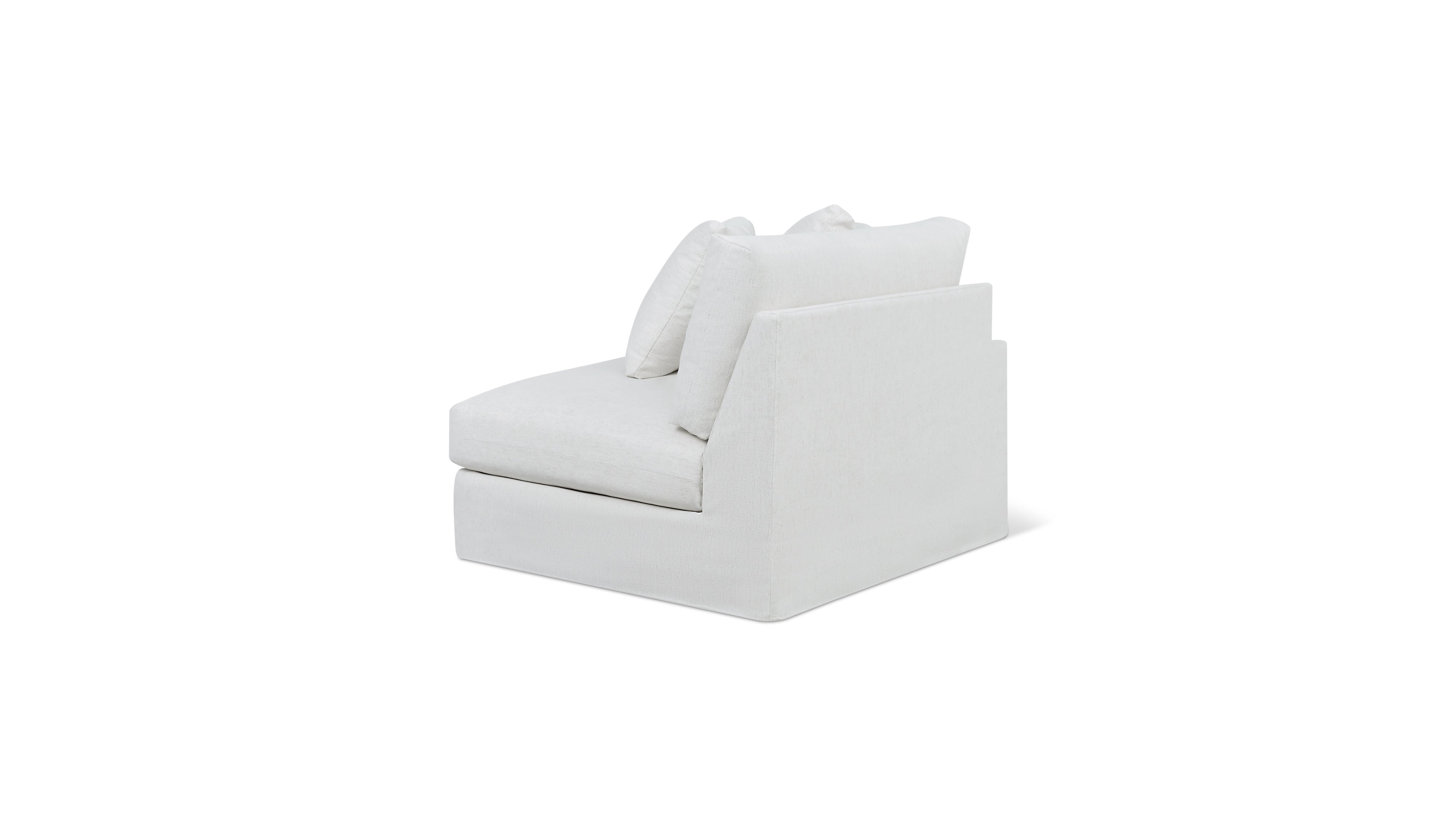Breeze Left Arm Corner Chair, Large, Nomad Snow