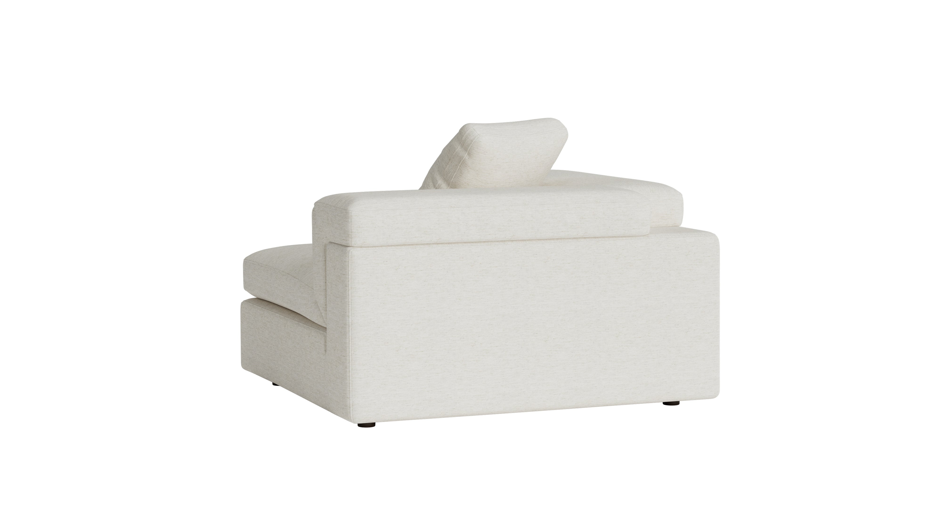 Saddle Left Arm Corner Chair, Nomad Snow