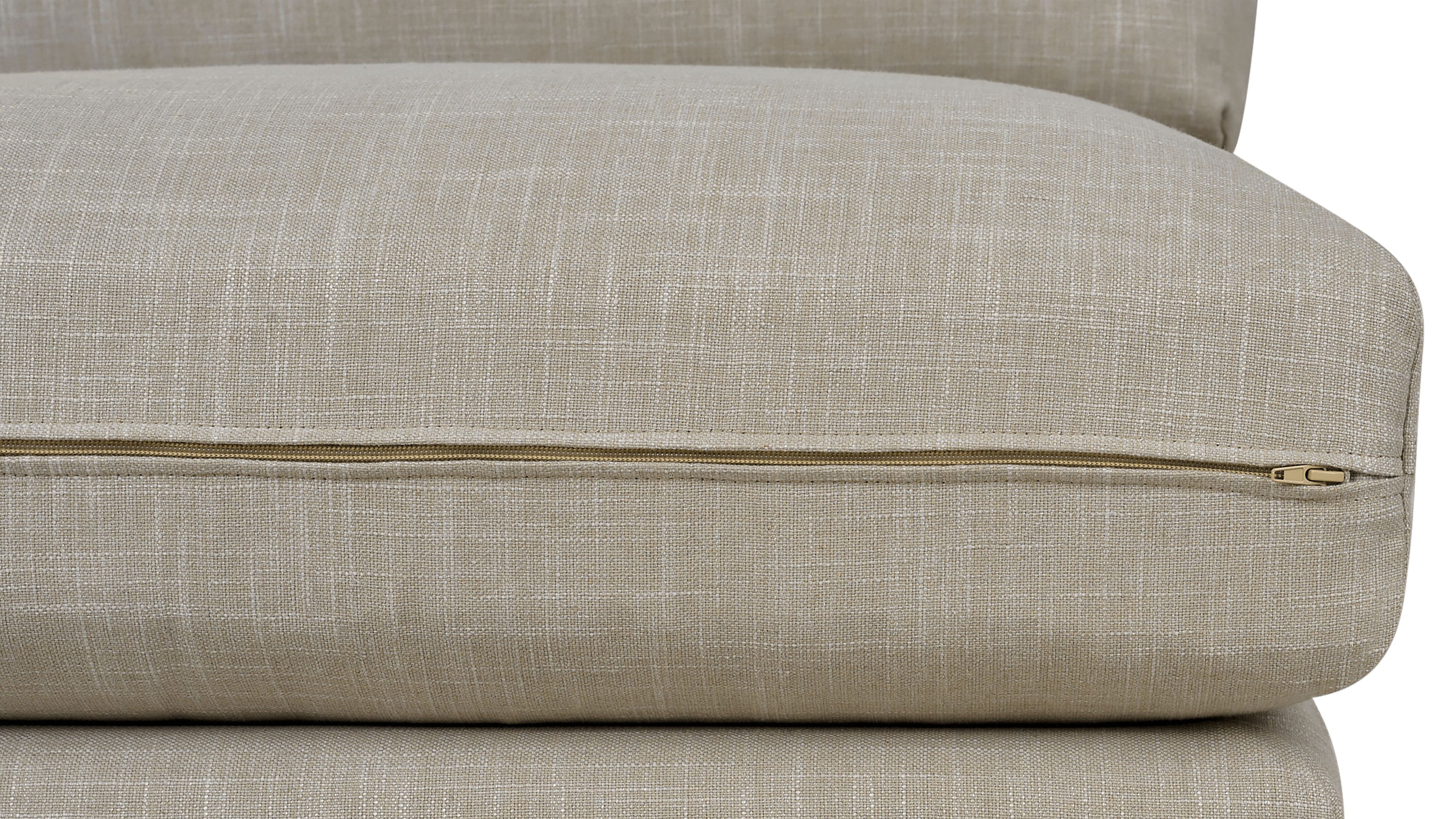 Slipcover - Breeze Left Arm Corner Chair, Standard, Light Pebble
