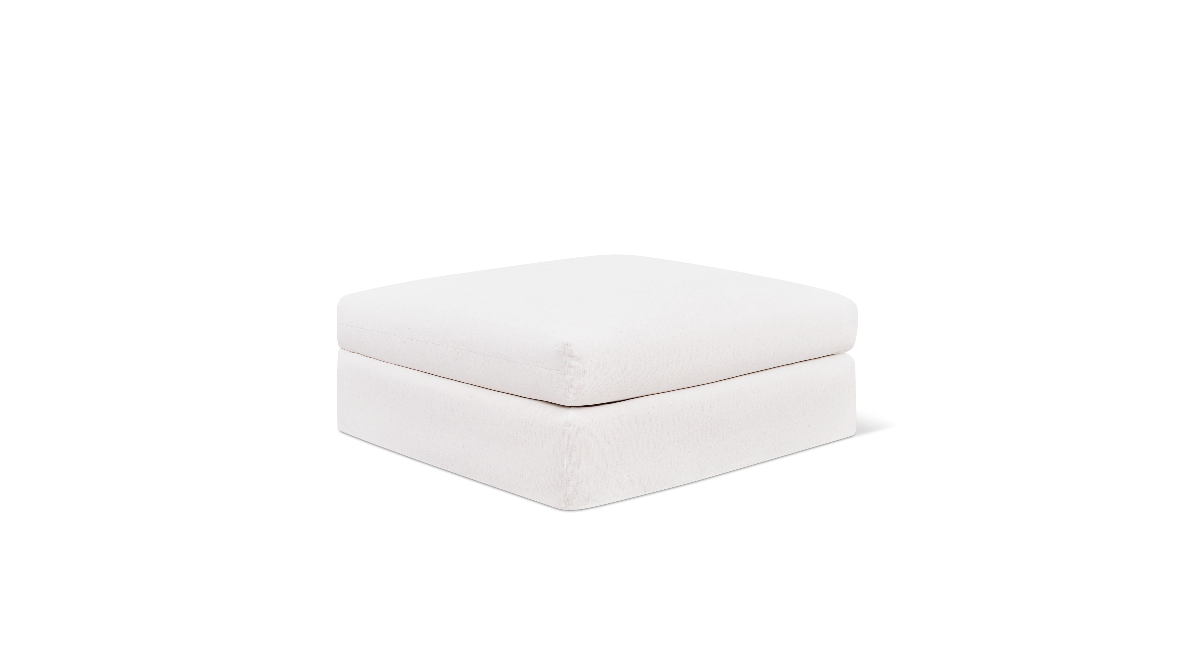 Breeze Ottoman, Large, Nomad Snow