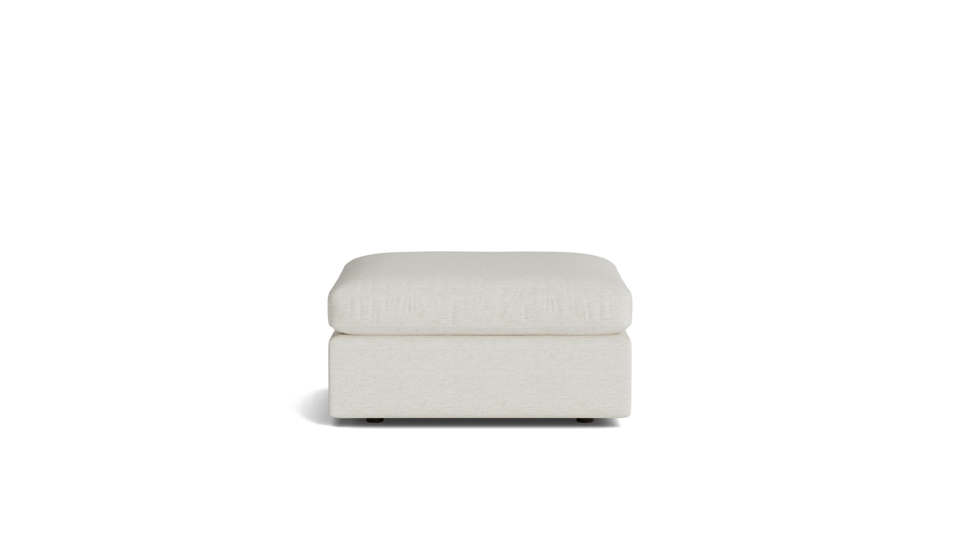 Saddle Ottoman, Nomad Snow_image