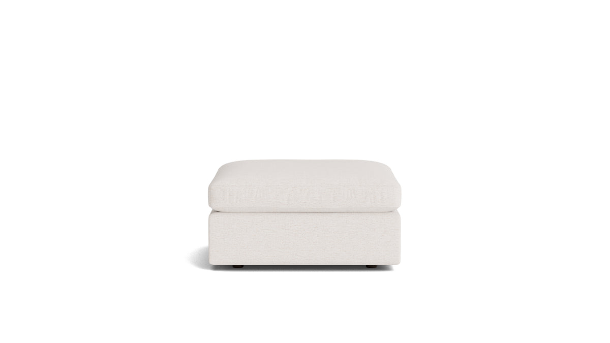 Saddle Ottoman, Nomad Snow_image