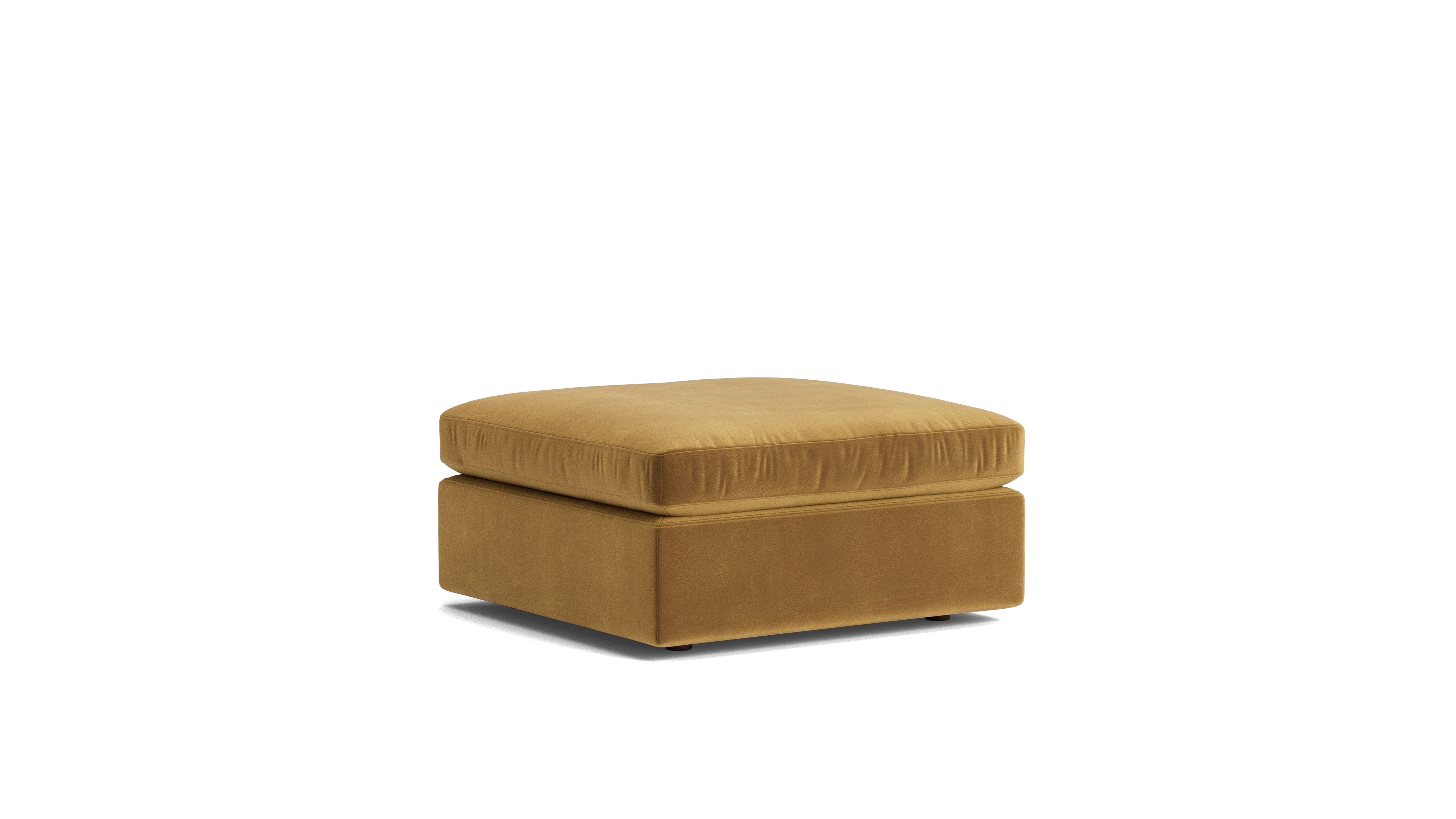 Saddle Ottoman, Gold