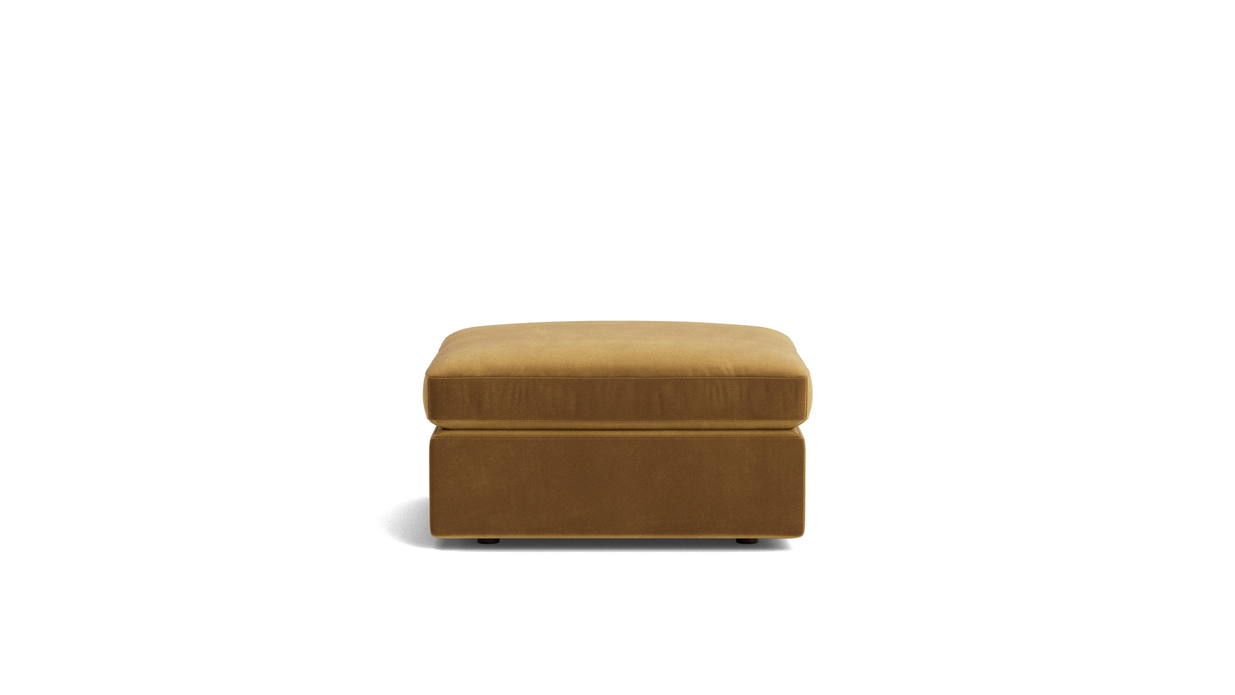 Saddle Ottoman, Gold