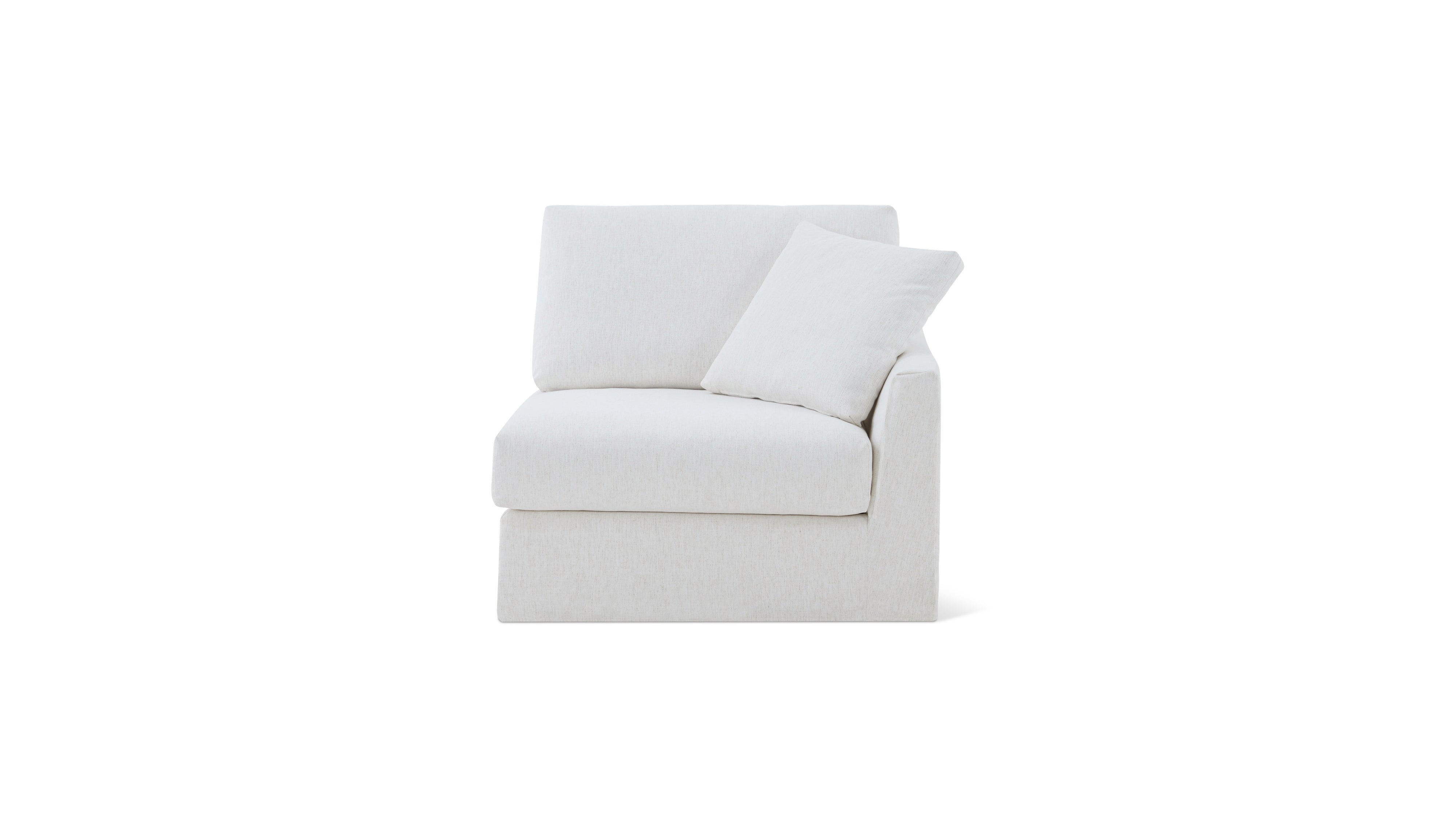 Breeze Right Arm Corner Chair, Standard, Nomad Snow