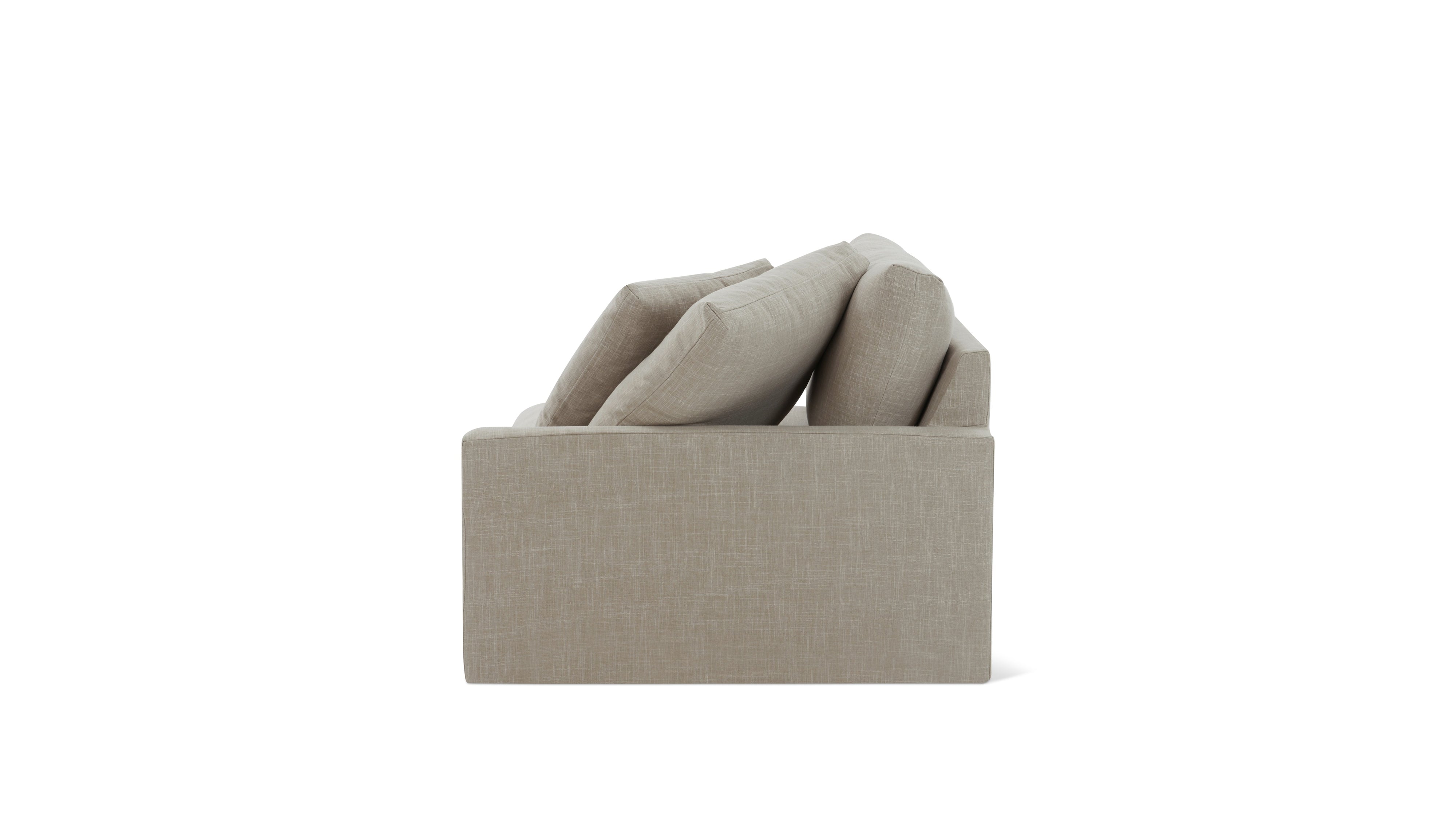 Breeze Right Arm Corner Chair, Large, Light Pebble
