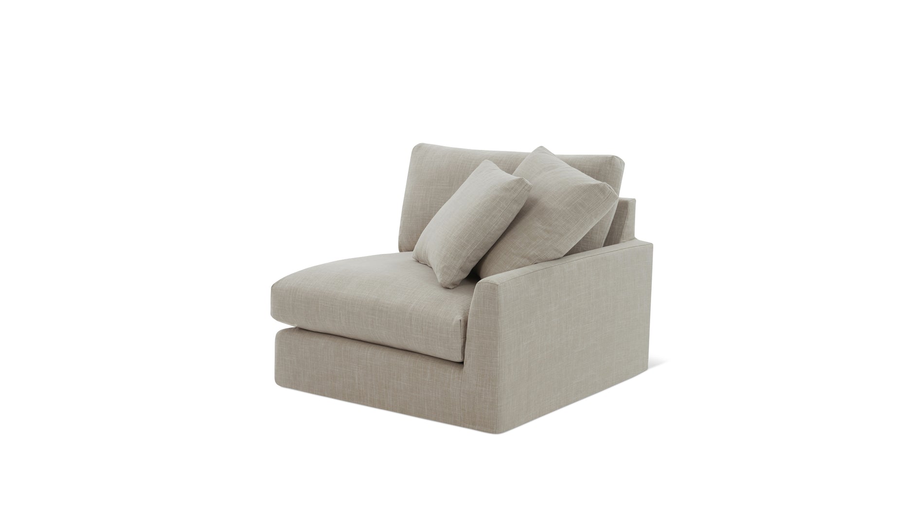 Breeze Right Arm Corner Chair, Large, Light Pebble_image