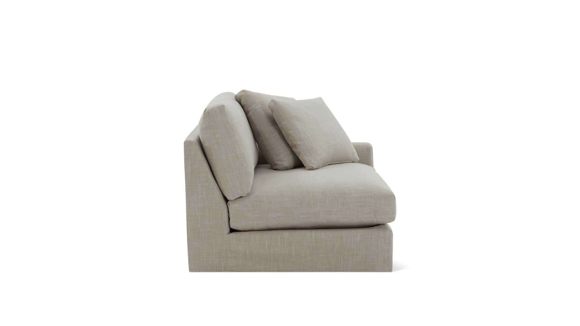 Breeze Right Arm Corner Chair, Large, Light Pebble_image