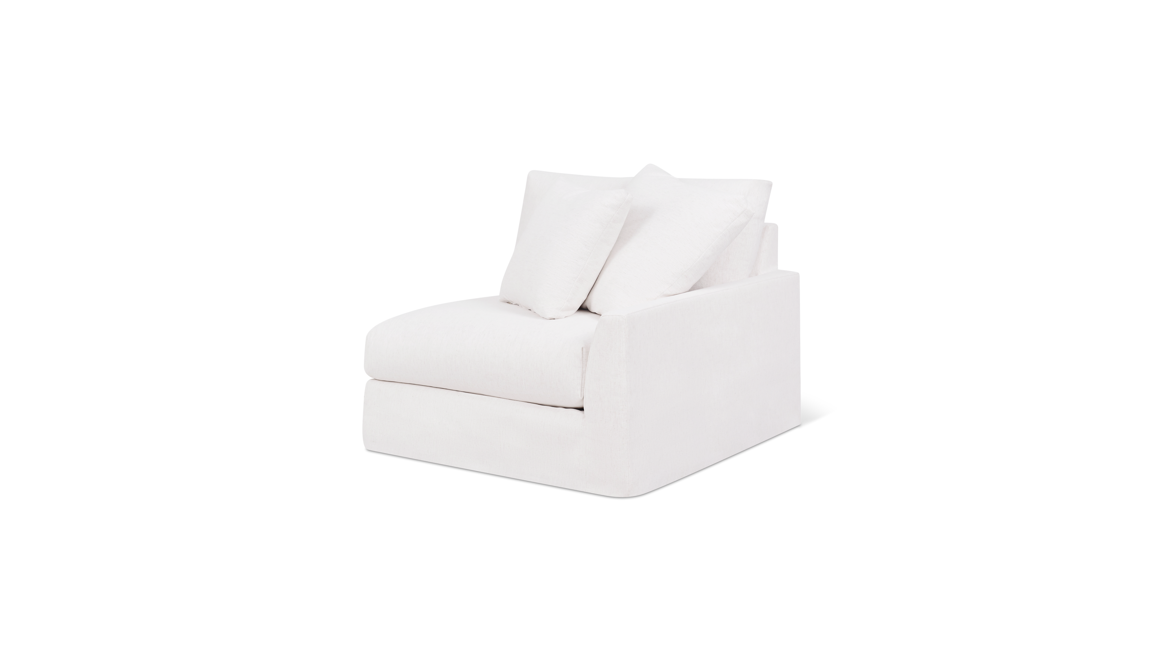 Breeze Right Arm Corner Chair, Large, Nomad Snow