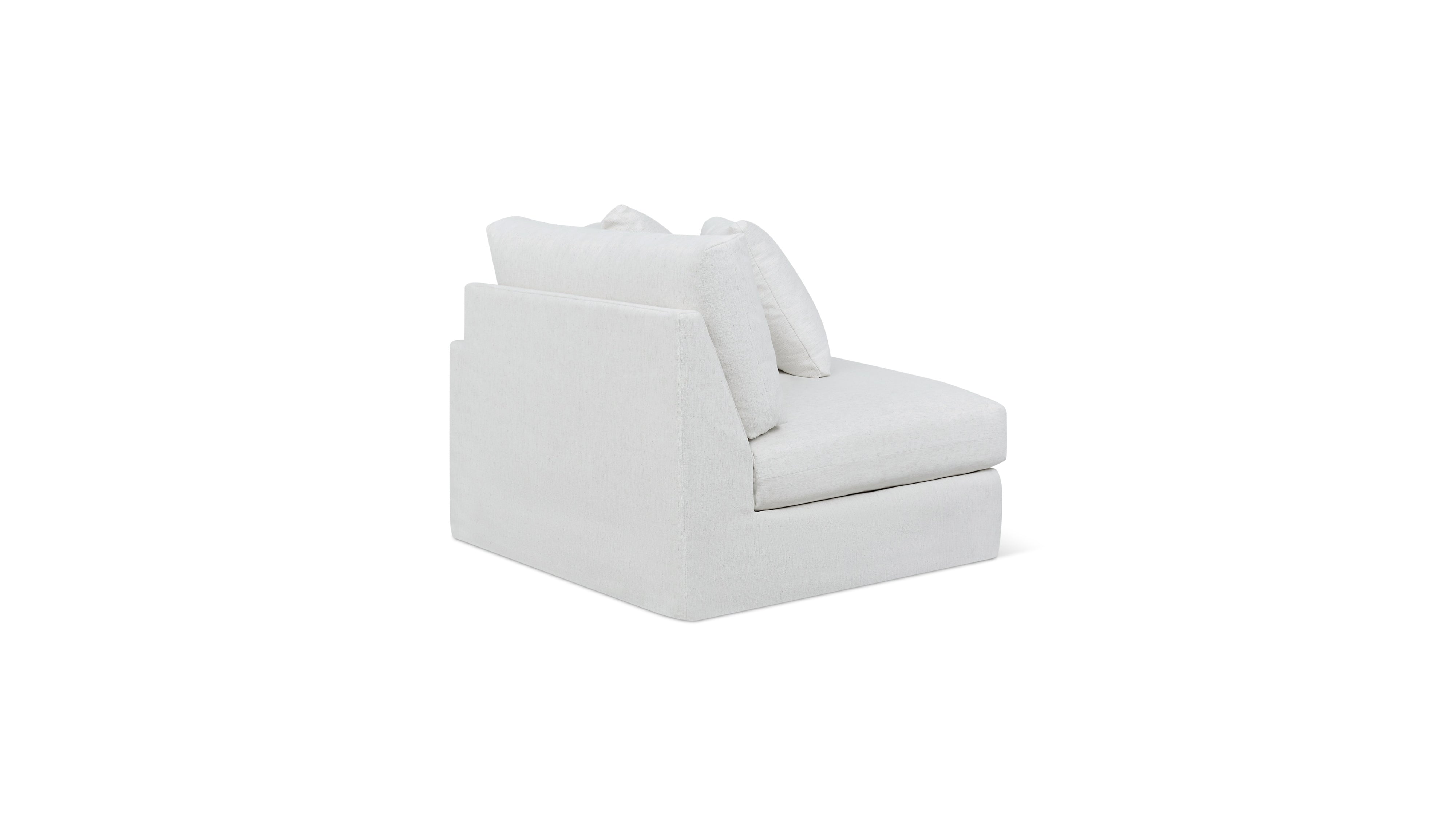 Breeze Right Arm Corner Chair, Large, Nomad Snow