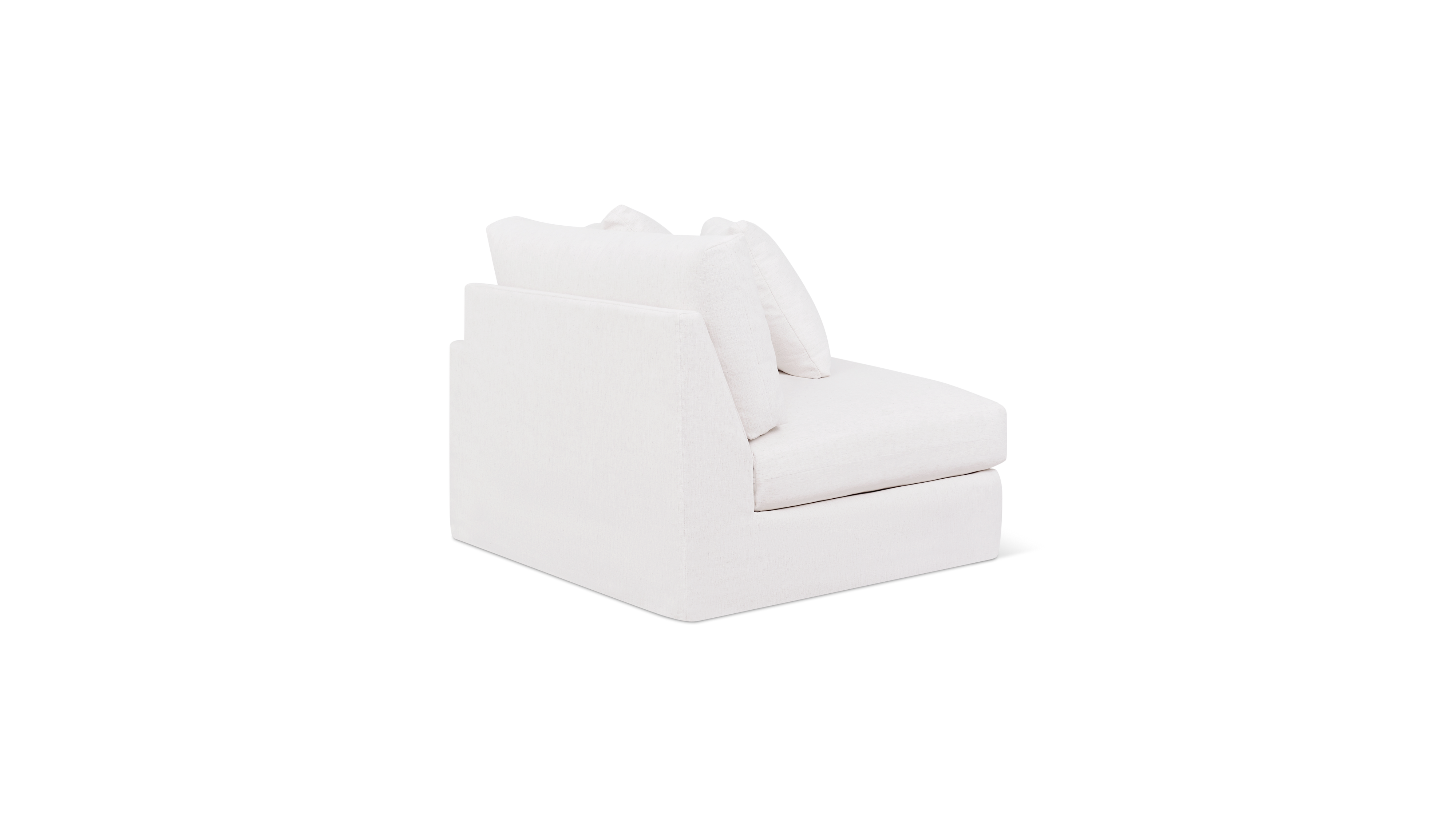 Breeze Right Arm Corner Chair, Large, Nomad Snow