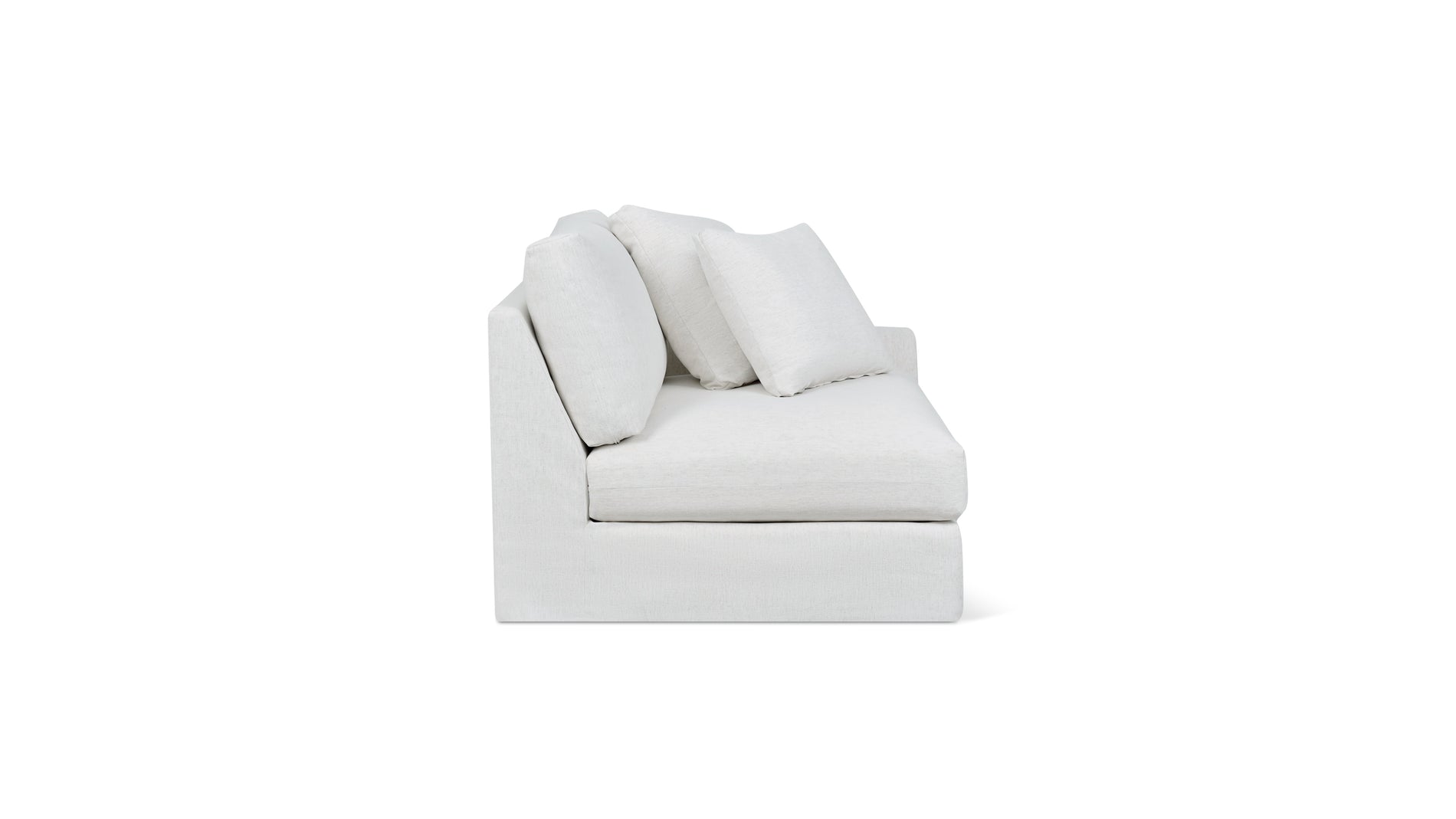 Breeze Right Arm Corner Chair, Large, Nomad Snow_image