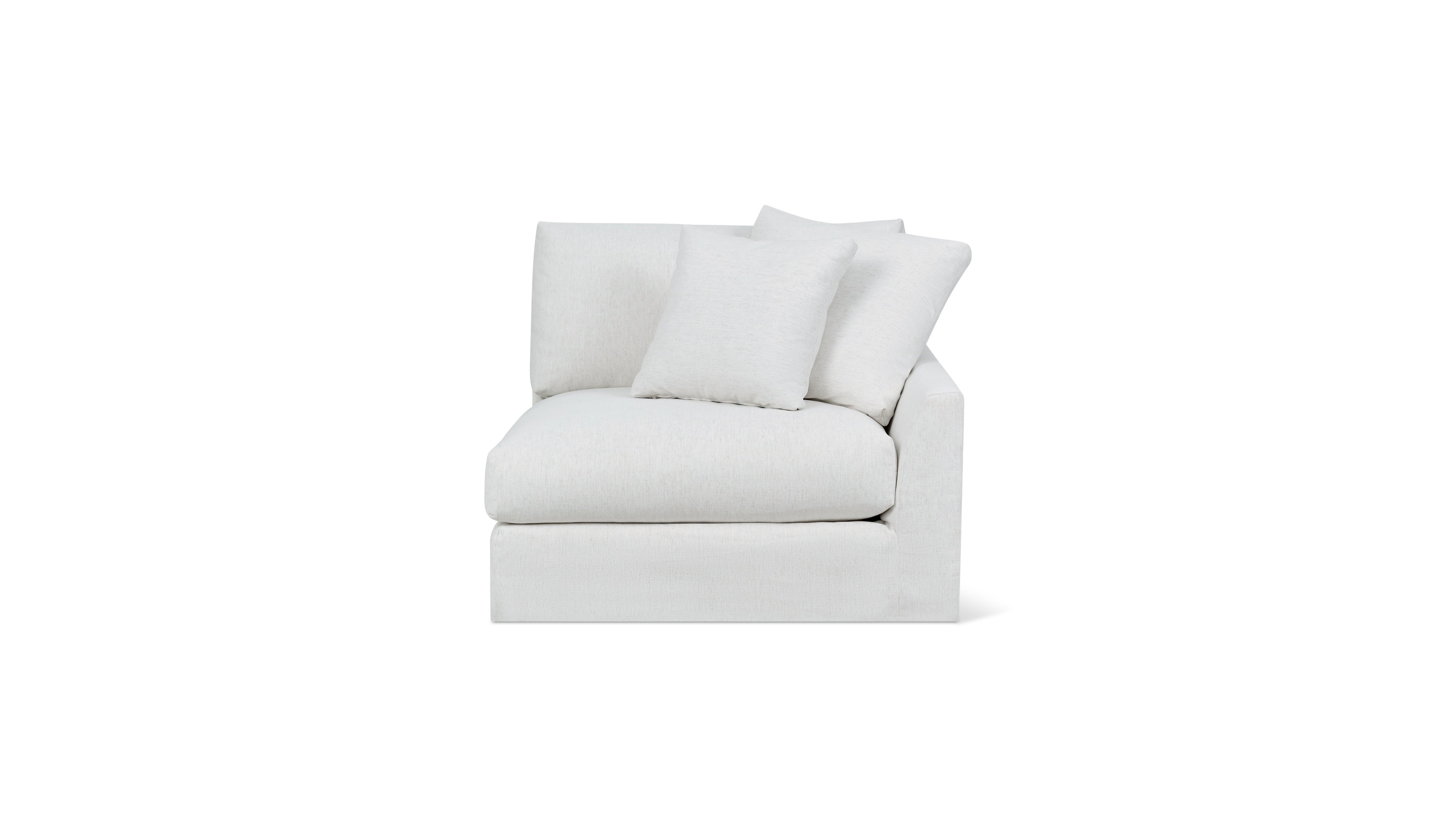 Breeze Right Arm Corner Chair, Large, Nomad Snow