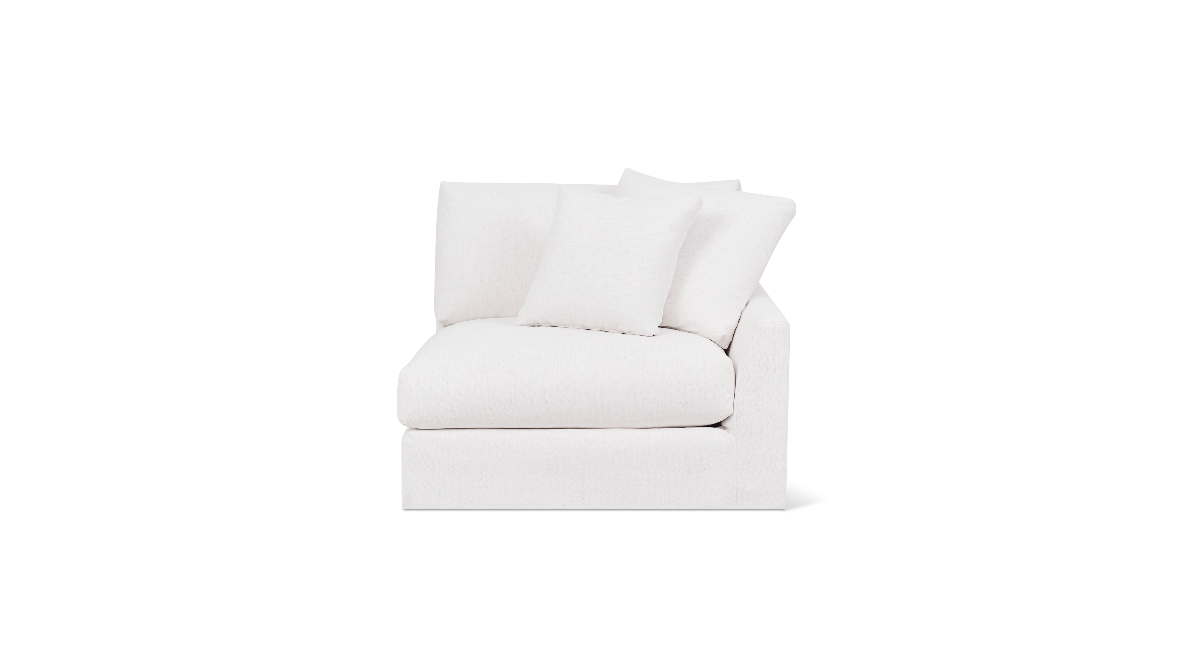 Breeze Right Arm Corner Chair, Large, Nomad Snow