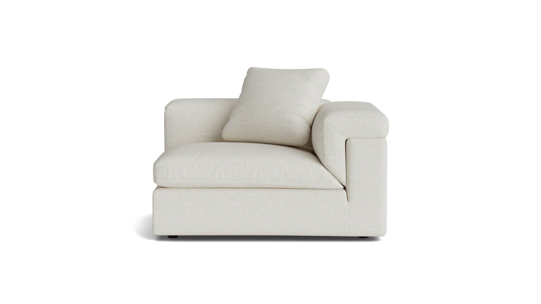 Saddle Right Arm Corner Chair, Nomad Snow_image