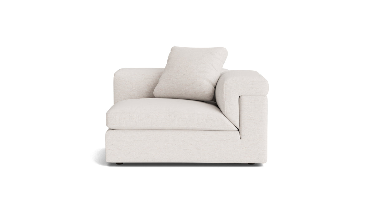 Saddle Right Arm Corner Chair, Nomad Snow_image