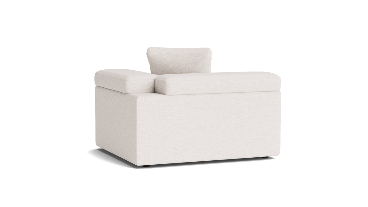 Saddle Right Arm Corner Chair, Nomad Snow