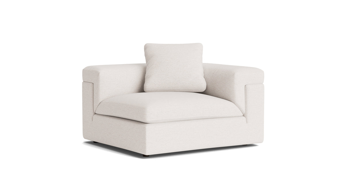 Saddle Right Arm Corner Chair, Nomad Snow