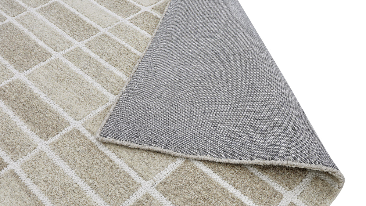 Tile Look Rug Tile Rug, 8x10, Warm Sand