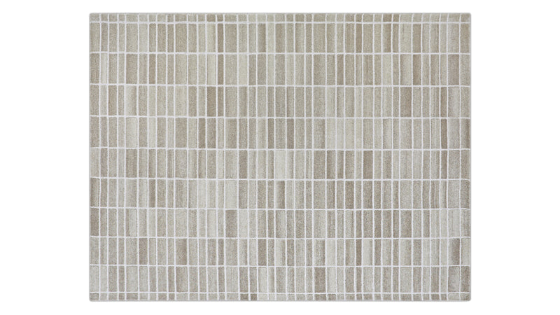 Tile Rug, 9x12, Warm Sand