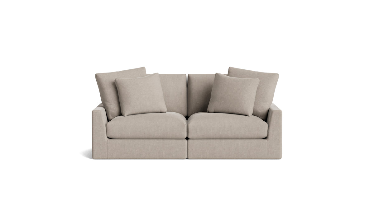 Breeze 2-Piece Modular Sofa, Large, Light Pebble