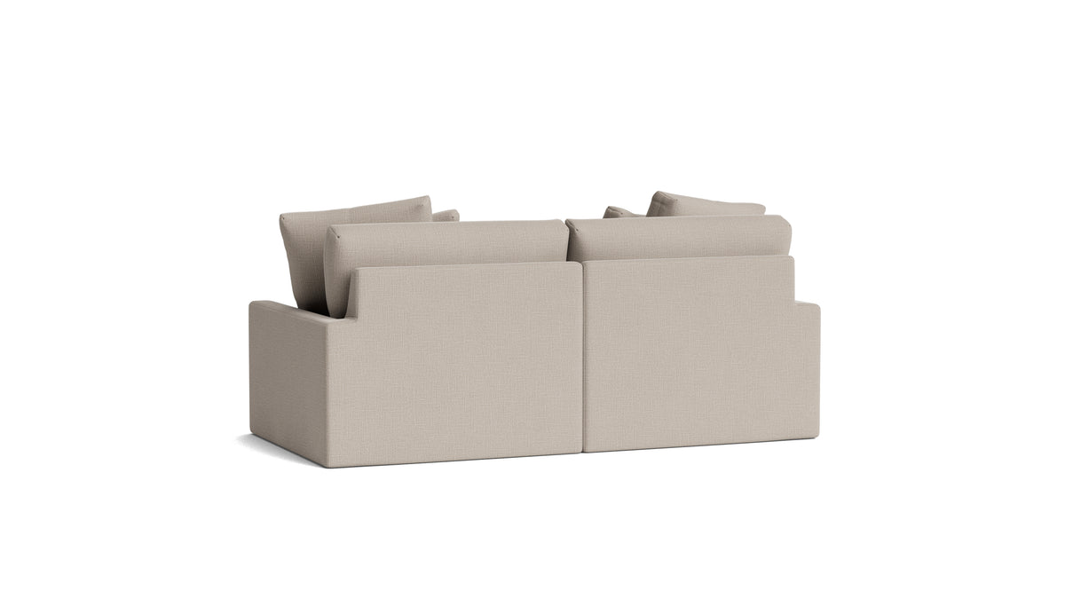 Breeze 2-Piece Modular Sofa, Large, Light Pebble